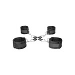 Ouch! Velcro hogtie with hand and ankle cuffs