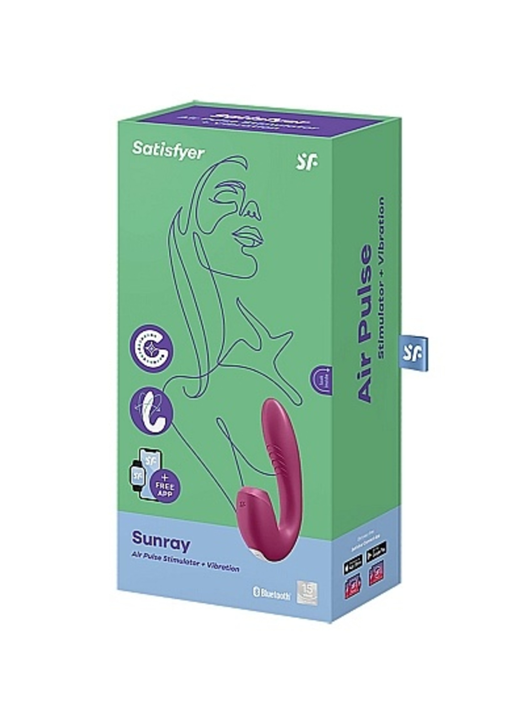 Satisfyer Insertable double air pulse vibrator sunray