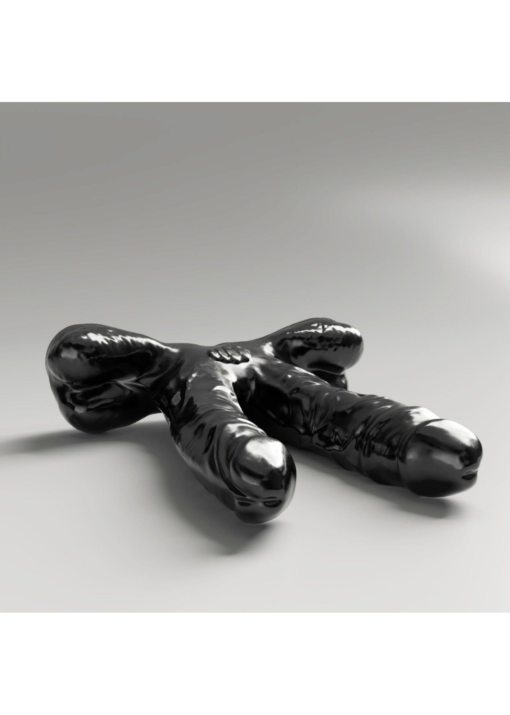 All Black Teamwork dildo 9,8'' 25 x 2,6 cm