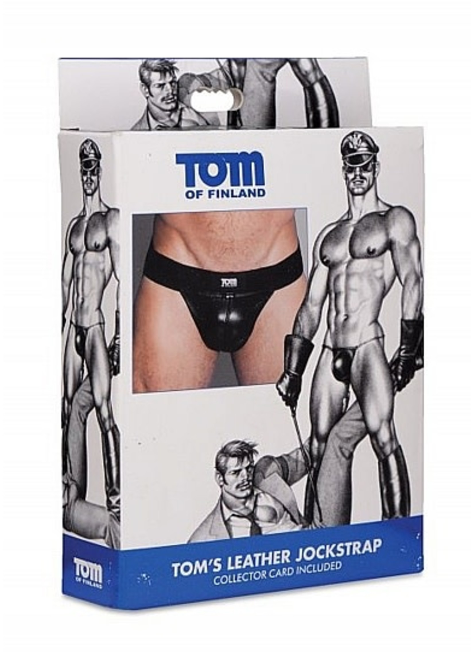 Leather jockstrap M/L black