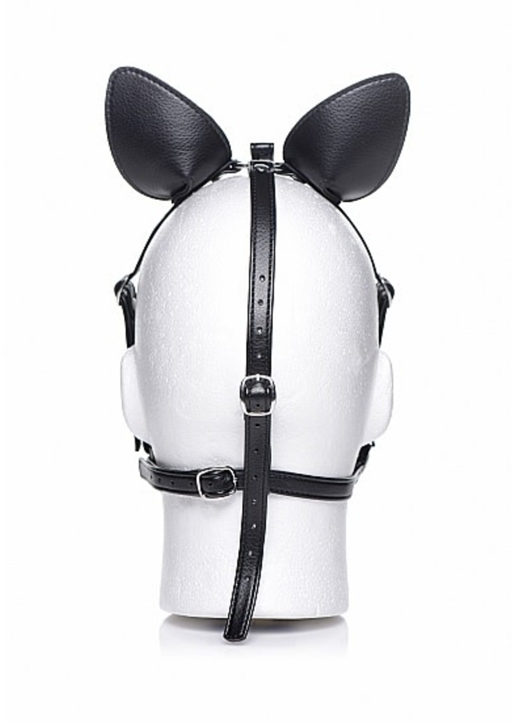 Master Series Dark horse pony head harness with silicone bit black