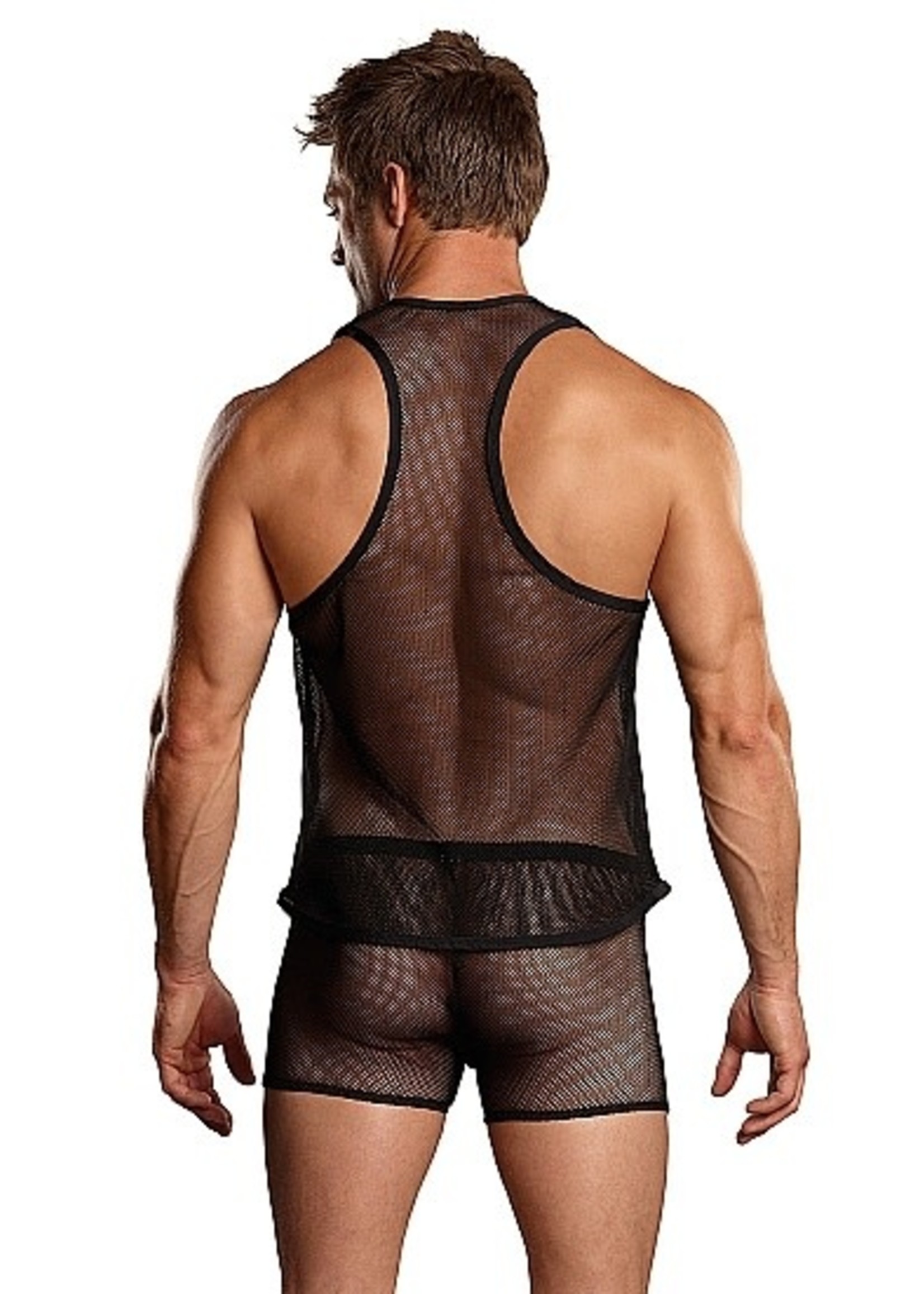 Male power Tank top black