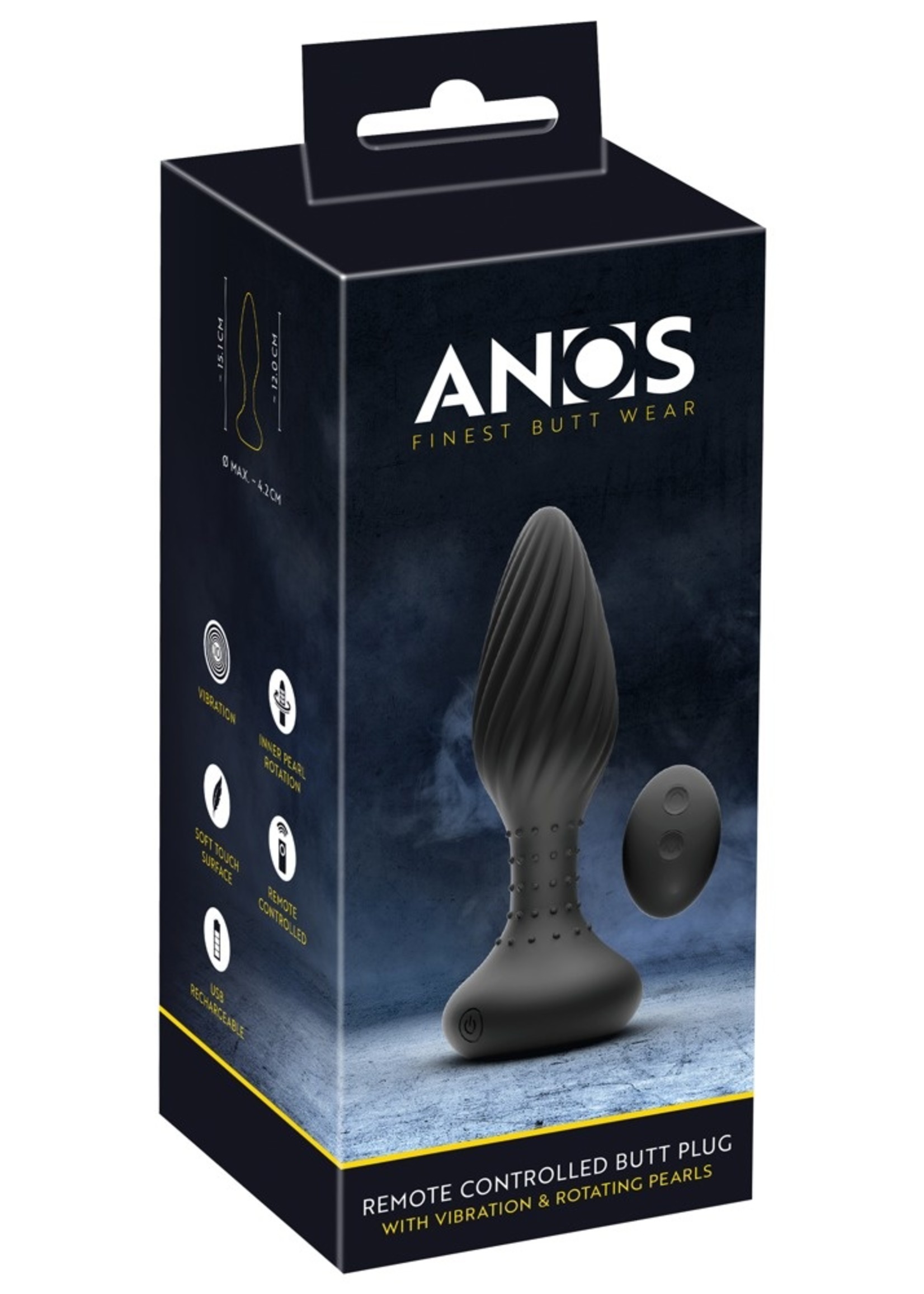 Anos Remote controlled butt plug