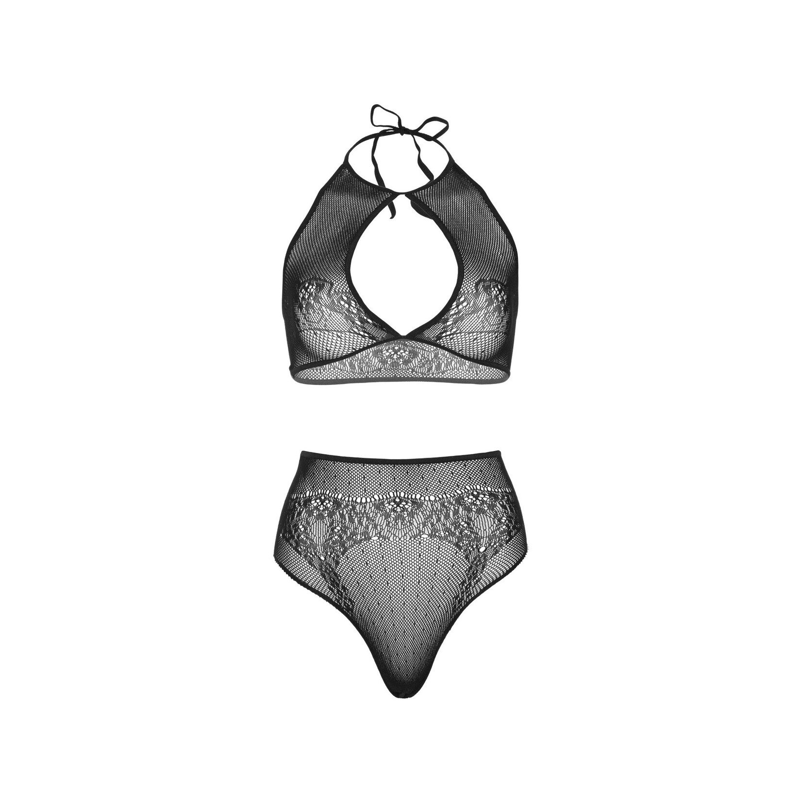 Leg Avenue Halter crop top & thong panty OneSize