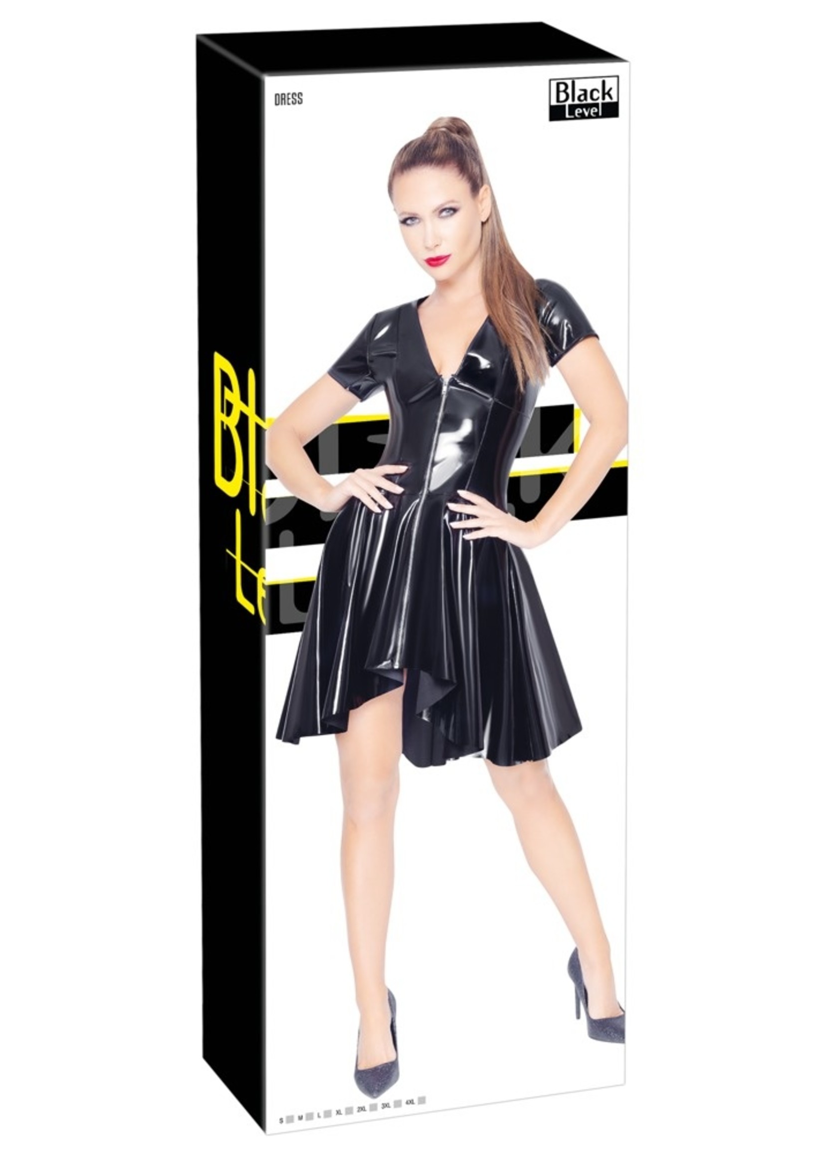 Black Level Lak/ Vinyl dress