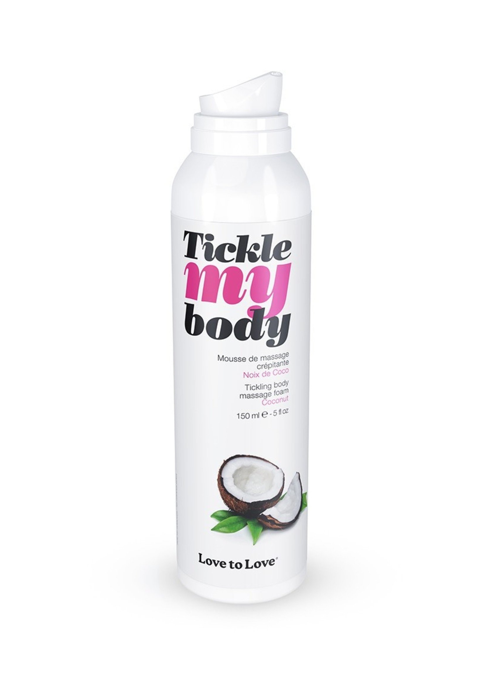 Love to Love Tickle my body - massage schuim - kokosnoot - 150 ml