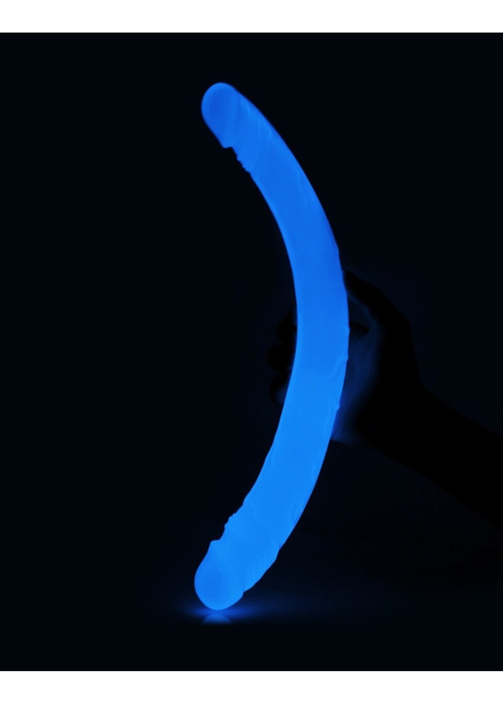 LoveToy Lumino play bouble dildo glow in the dark - 37 cm