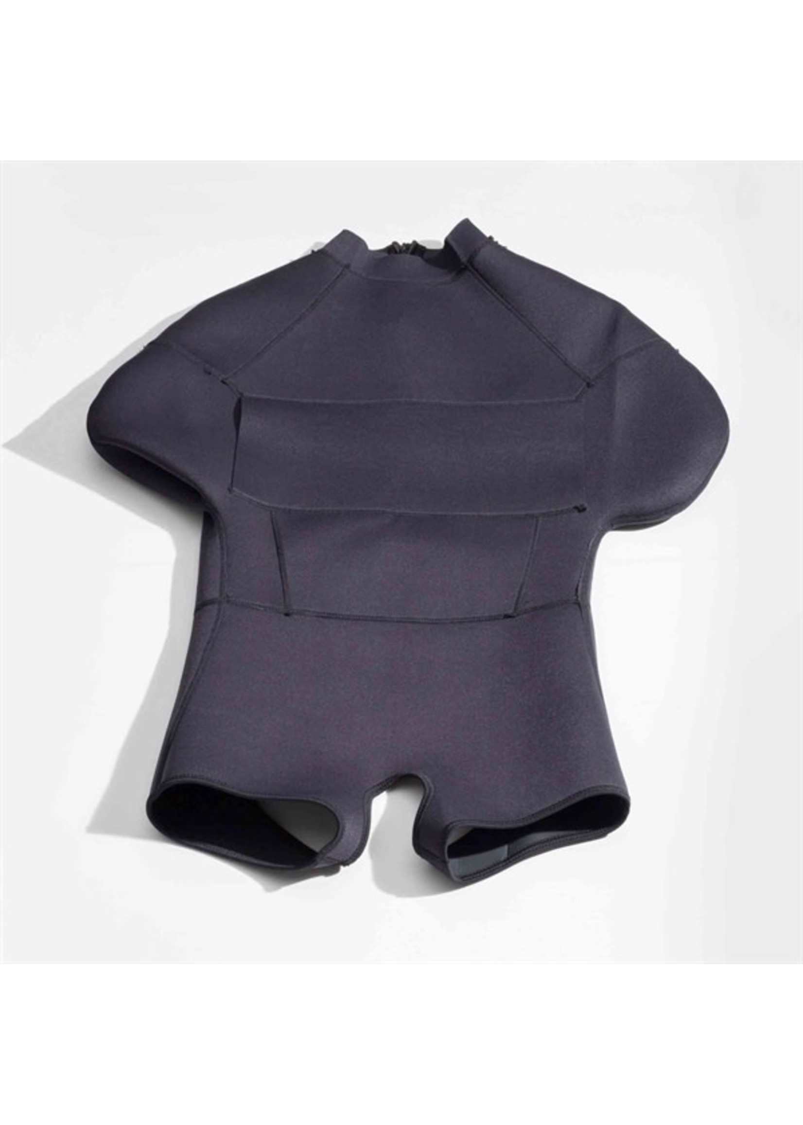 665 Leather Neoprene pod suit - black