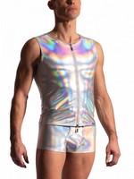 Manstore Zipped vest holographic