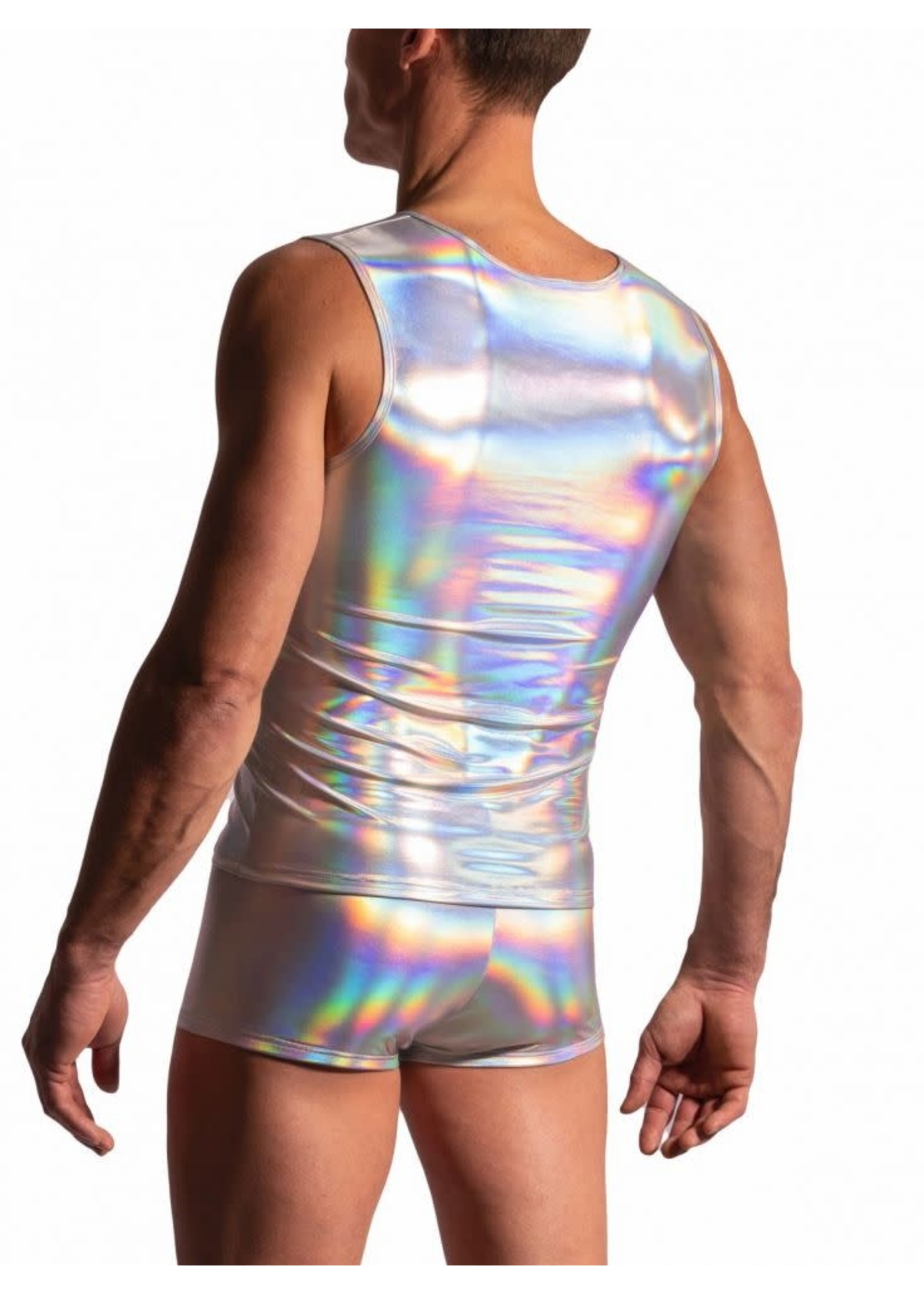 Manstore Zipped vest holographic