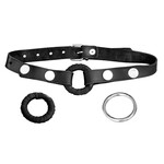 Dream Toys Leder-Latex-Metall-Ringknebel