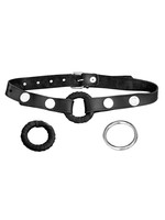 Dream Toys Leder-Latex-Metall-Ringknebel