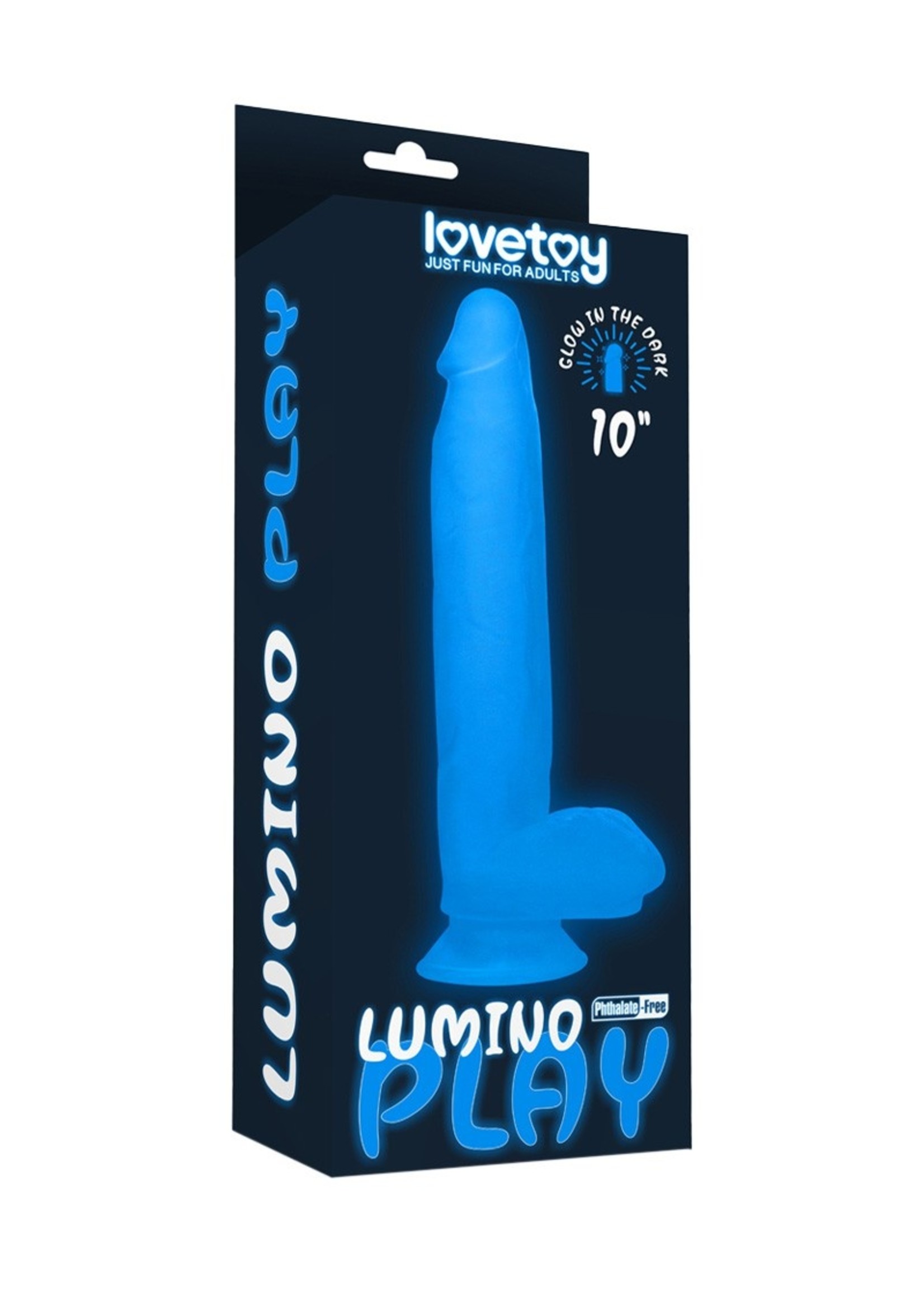 LoveToy Lumino play dildo glow in the dark - 26 cm