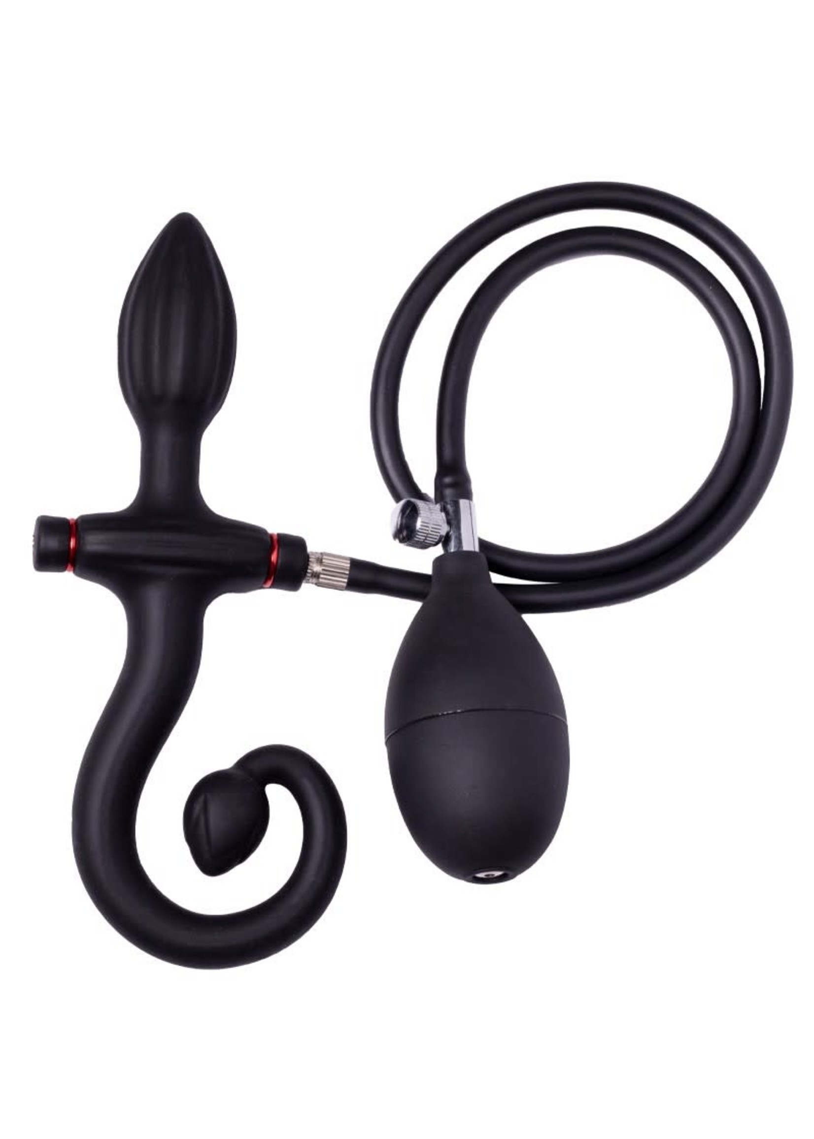 Rimba Inflatable anal plug with handle and pump