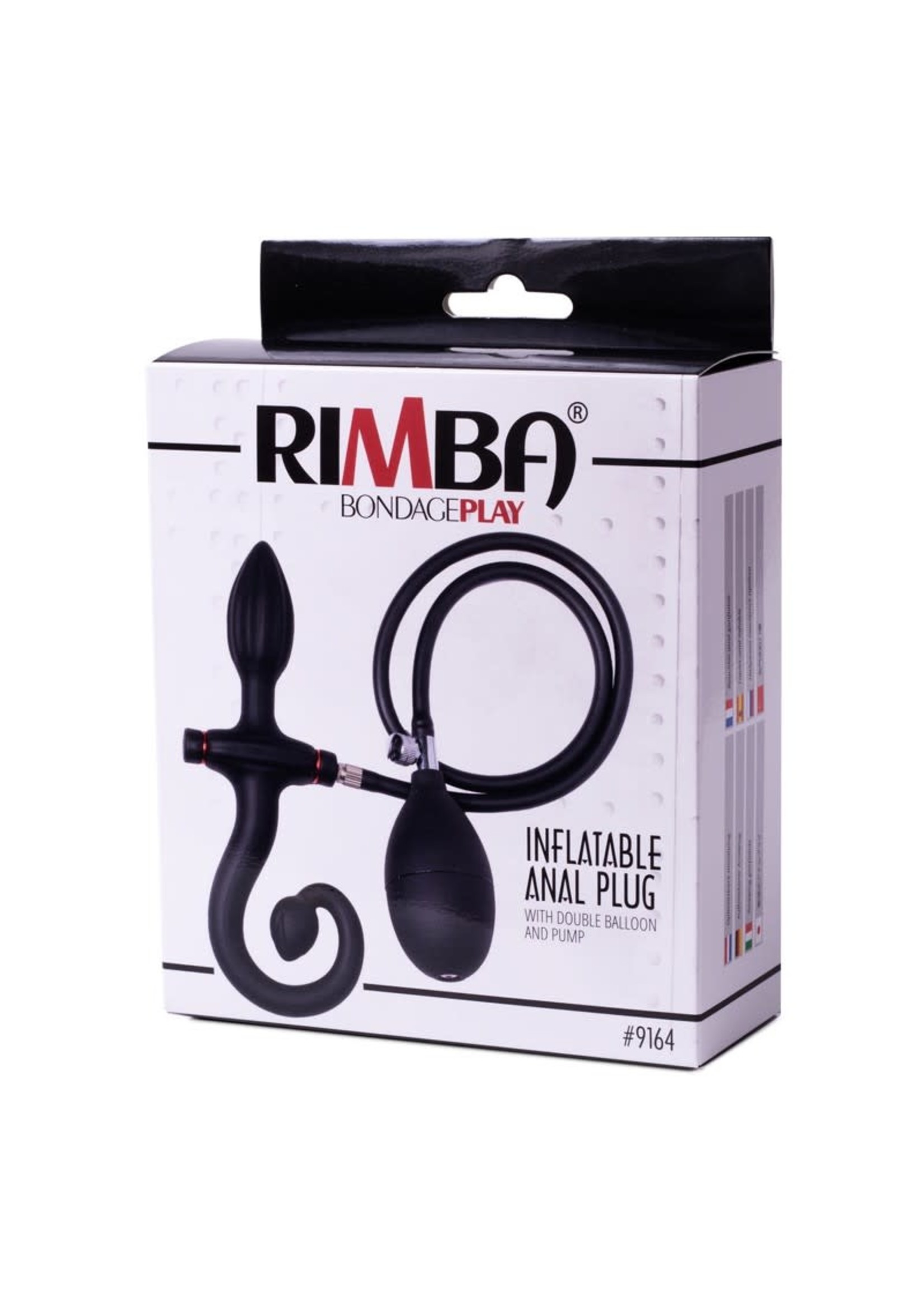 Rimba Inflatable anal plug with handle and pump