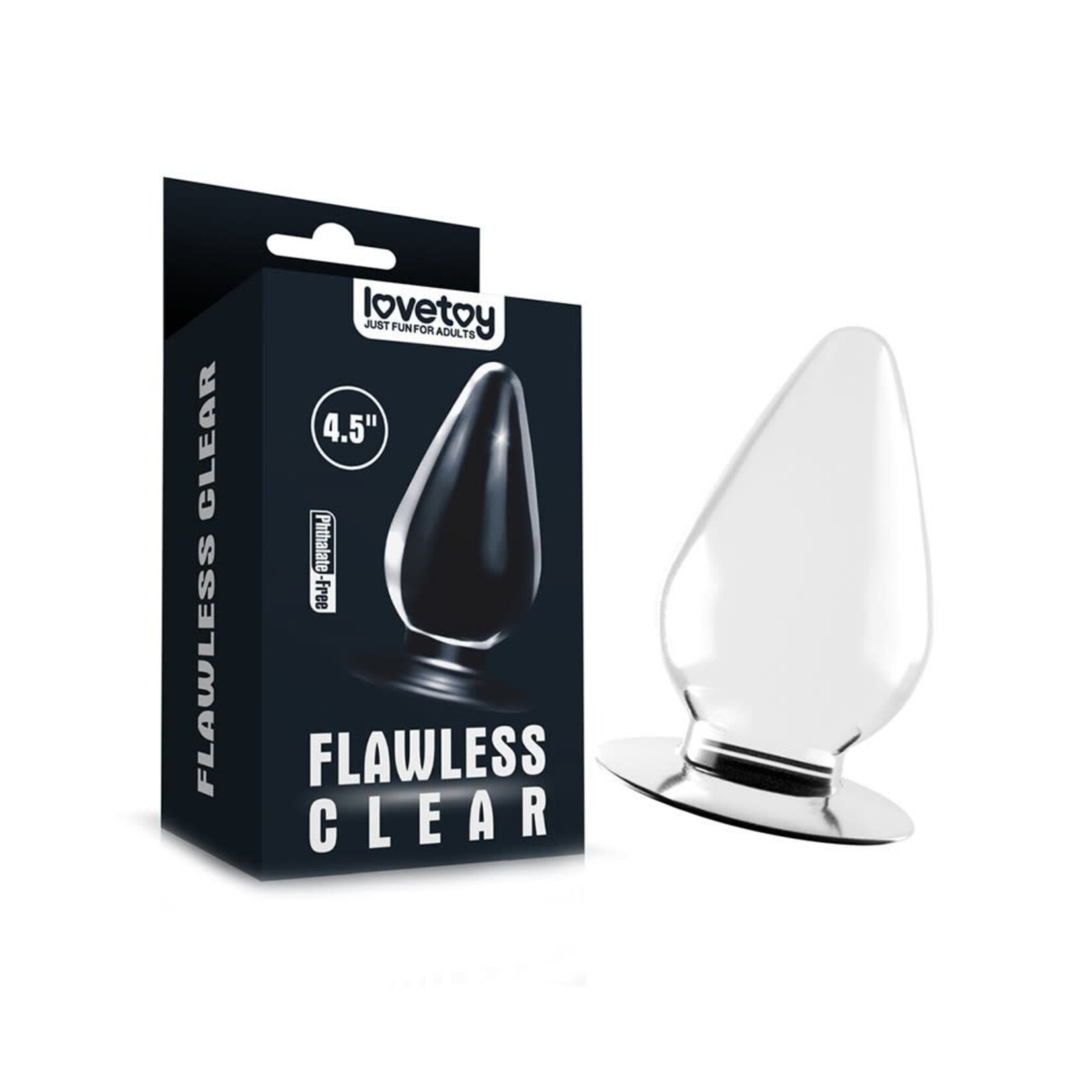 LoveToy Flawless clear anale plug 12 cm