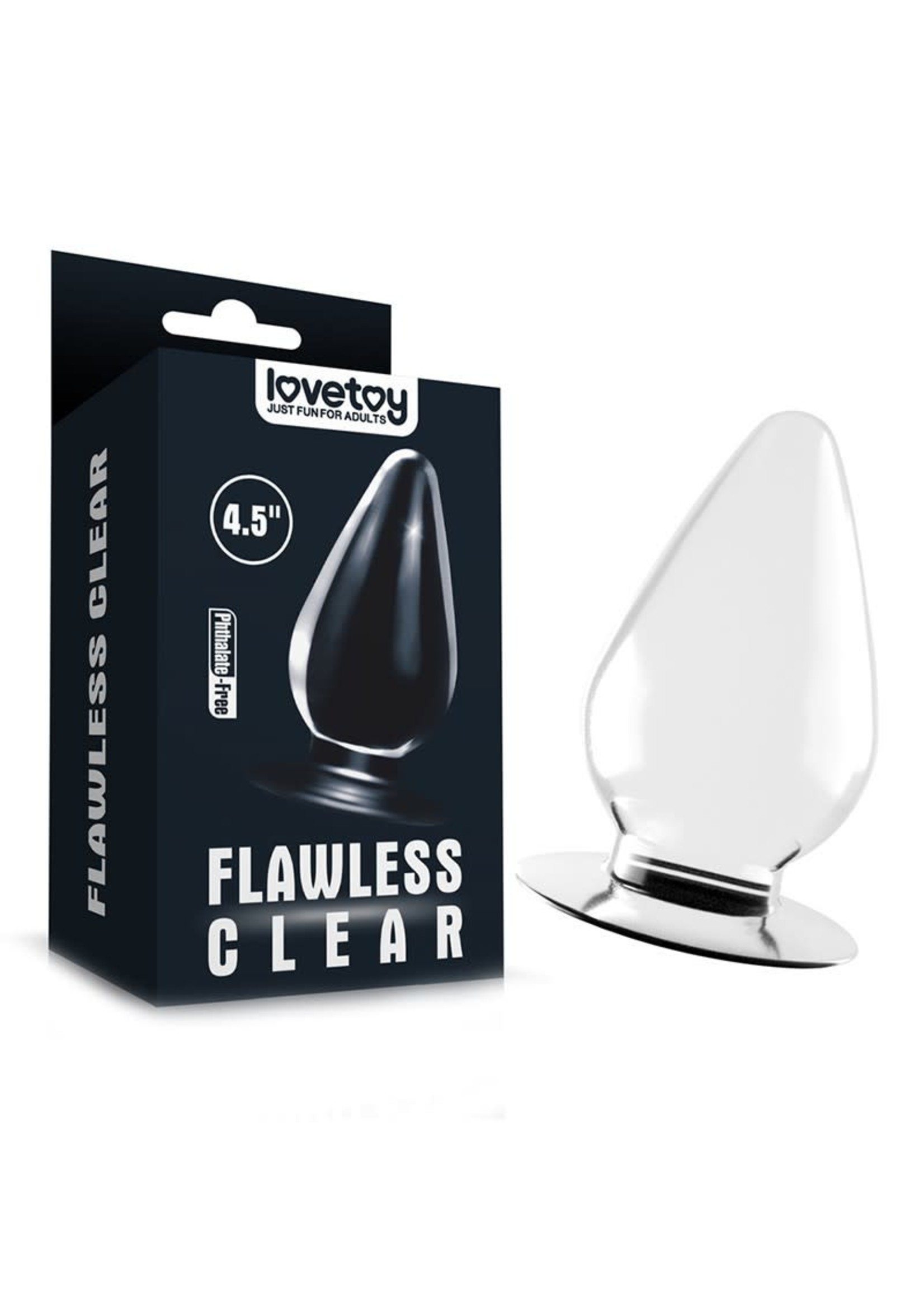 LoveToy Flawless clear anale plug 12 cm