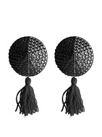 Ouch! Tepel kwasten rondvormig - Black
