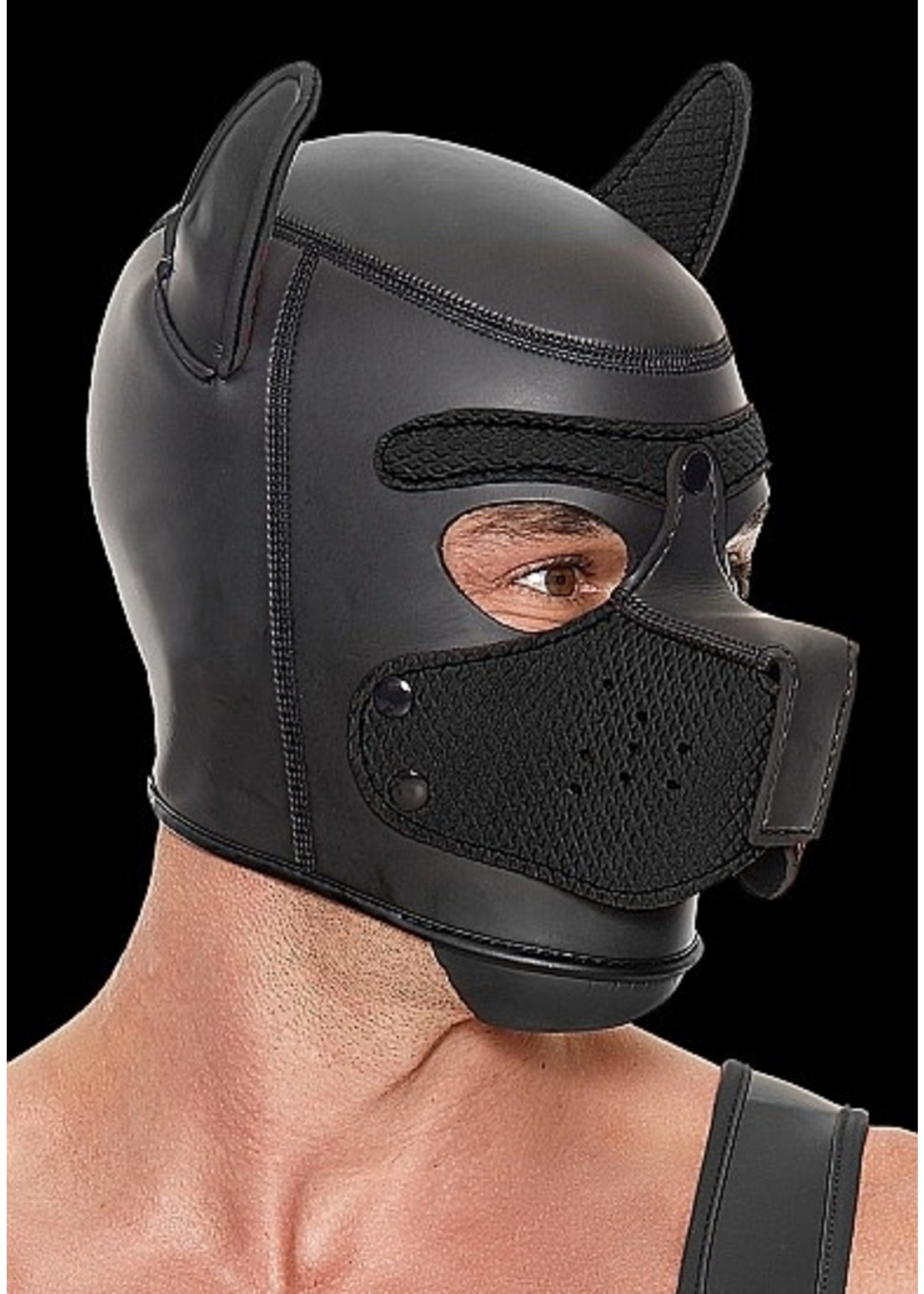 Ouch! Neopreen puppy masker - black