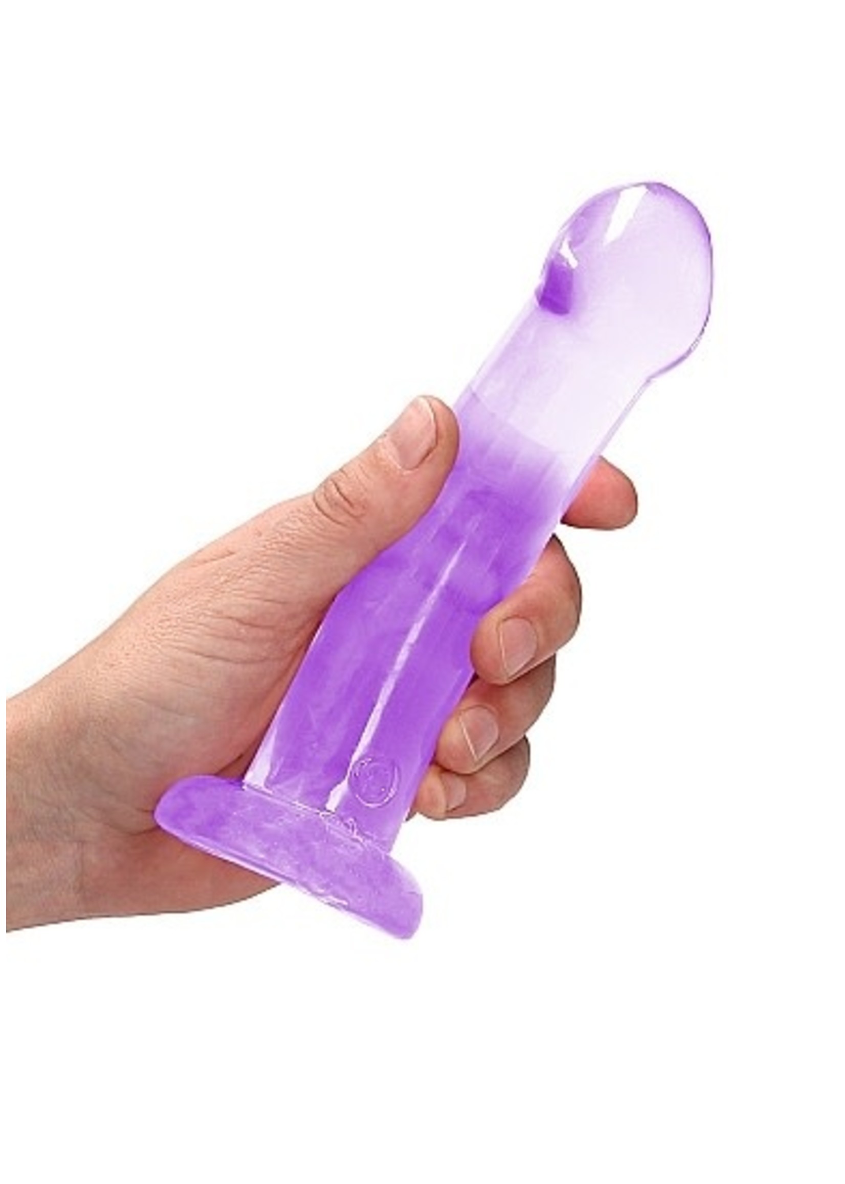 Realrock by Shots Niet-realistische dildo met zuignap - 17 cm - purple