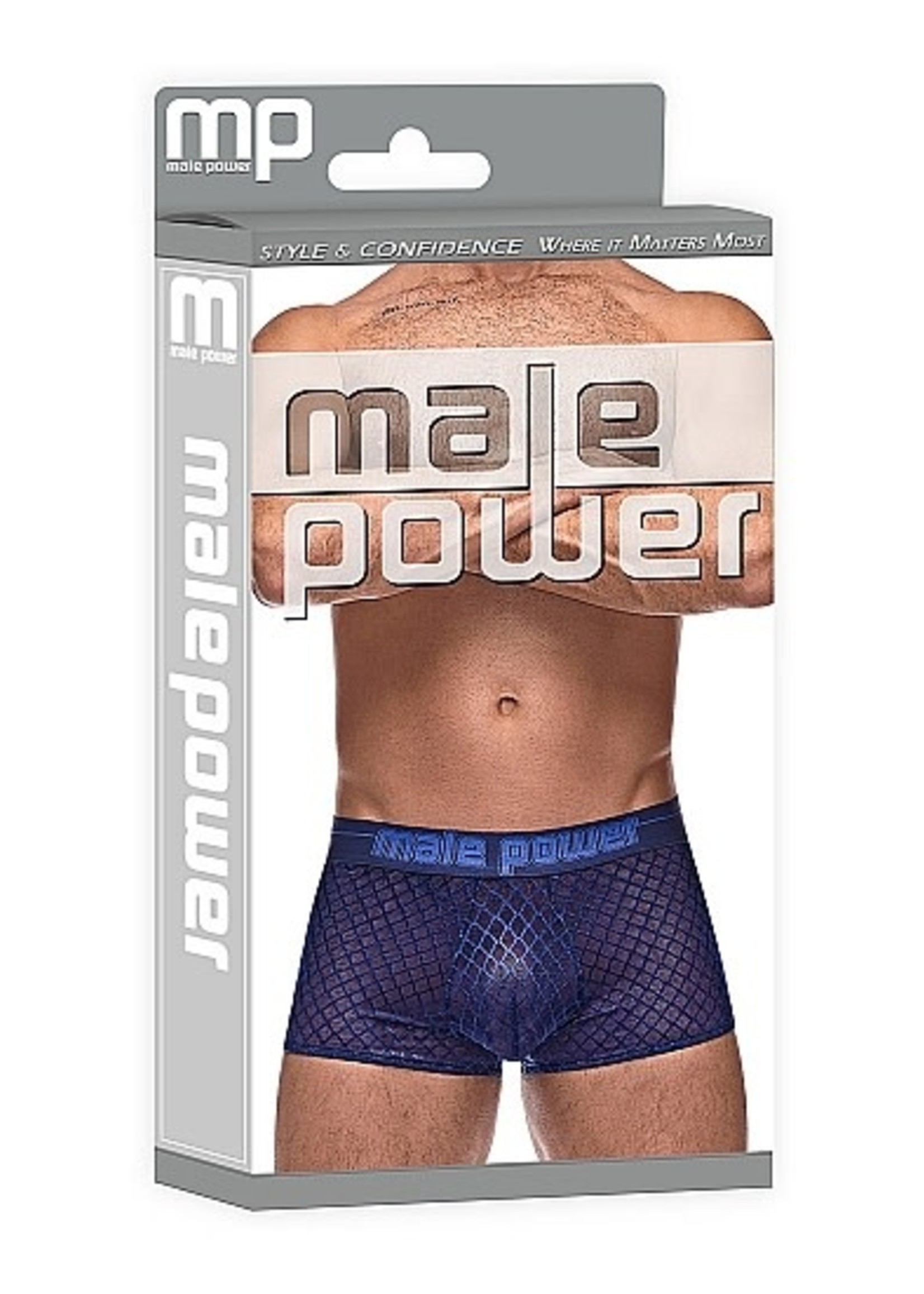 Male power Mini short met ruitpatroon