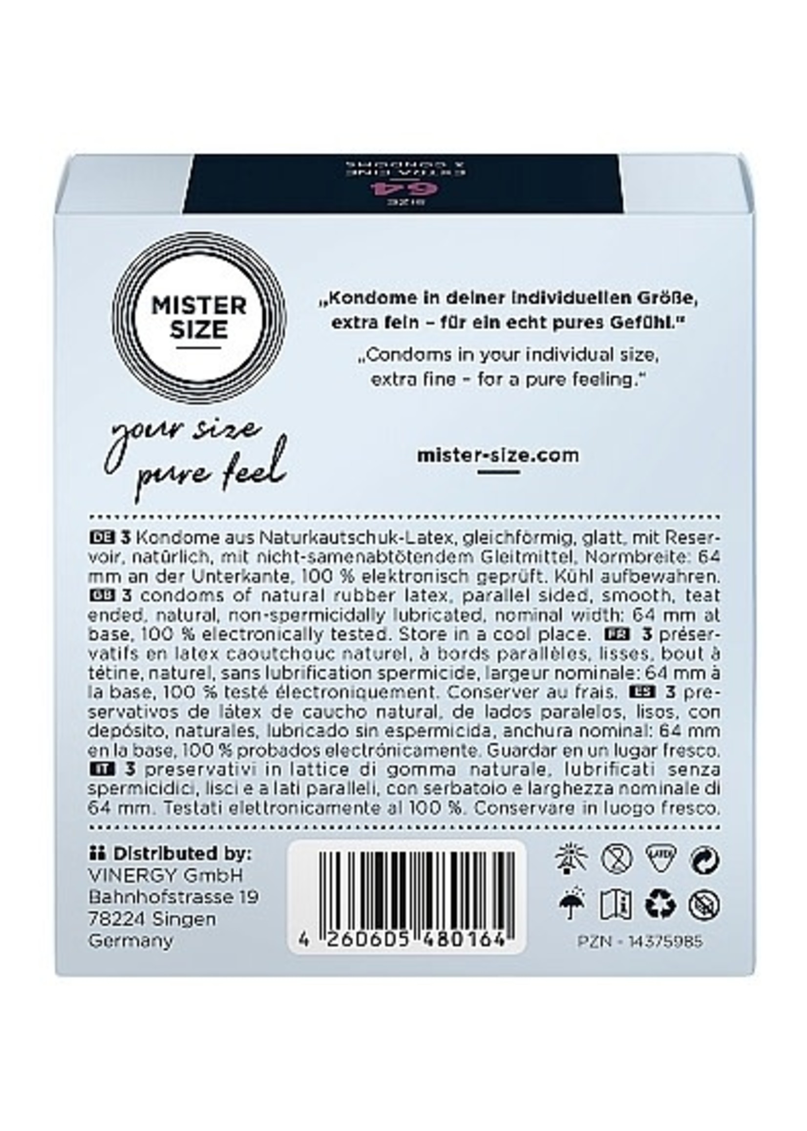 Mister Size Mister Size 64 mm - 3st.