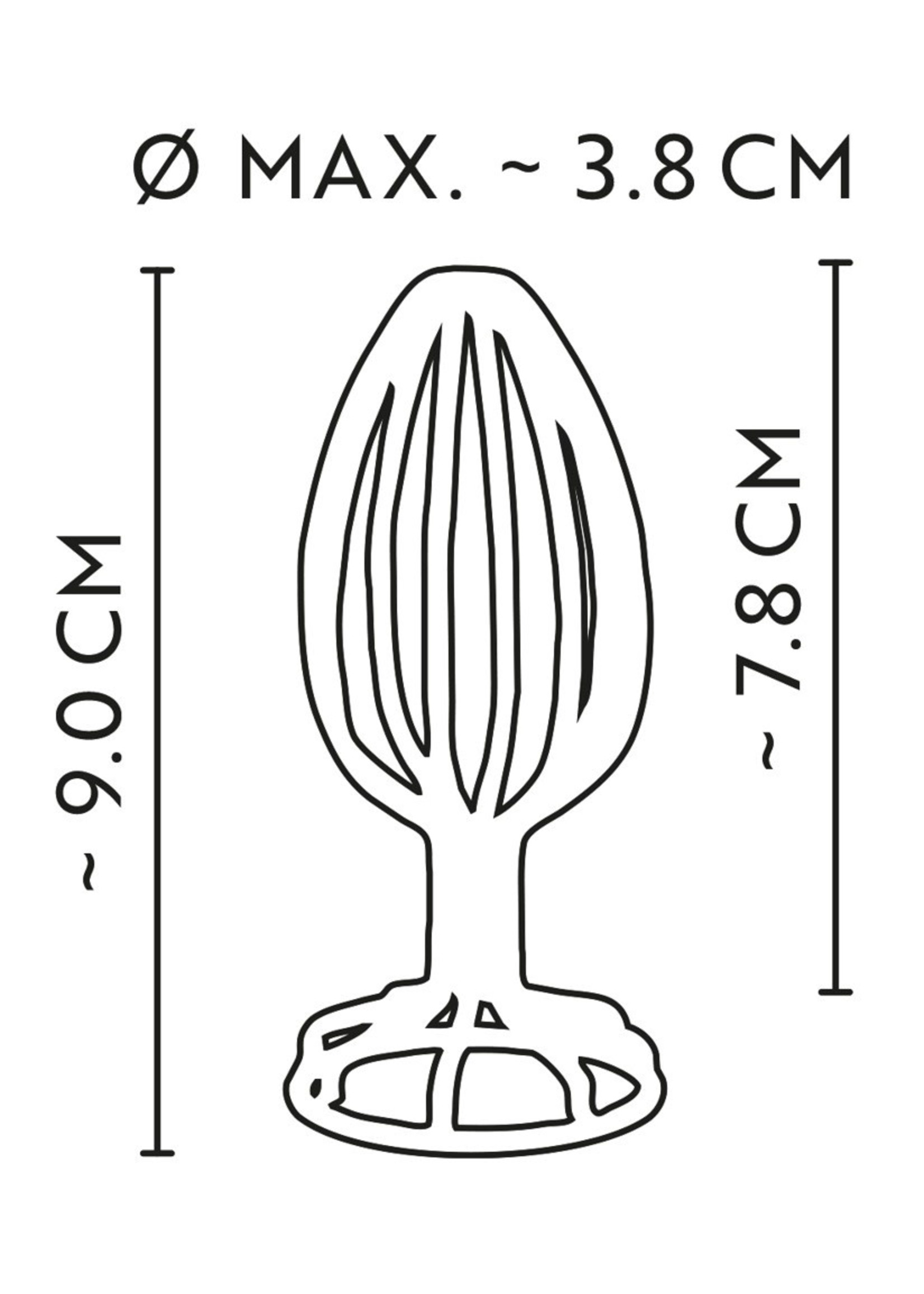 Anos Metal cage butt plug 9,0 cm