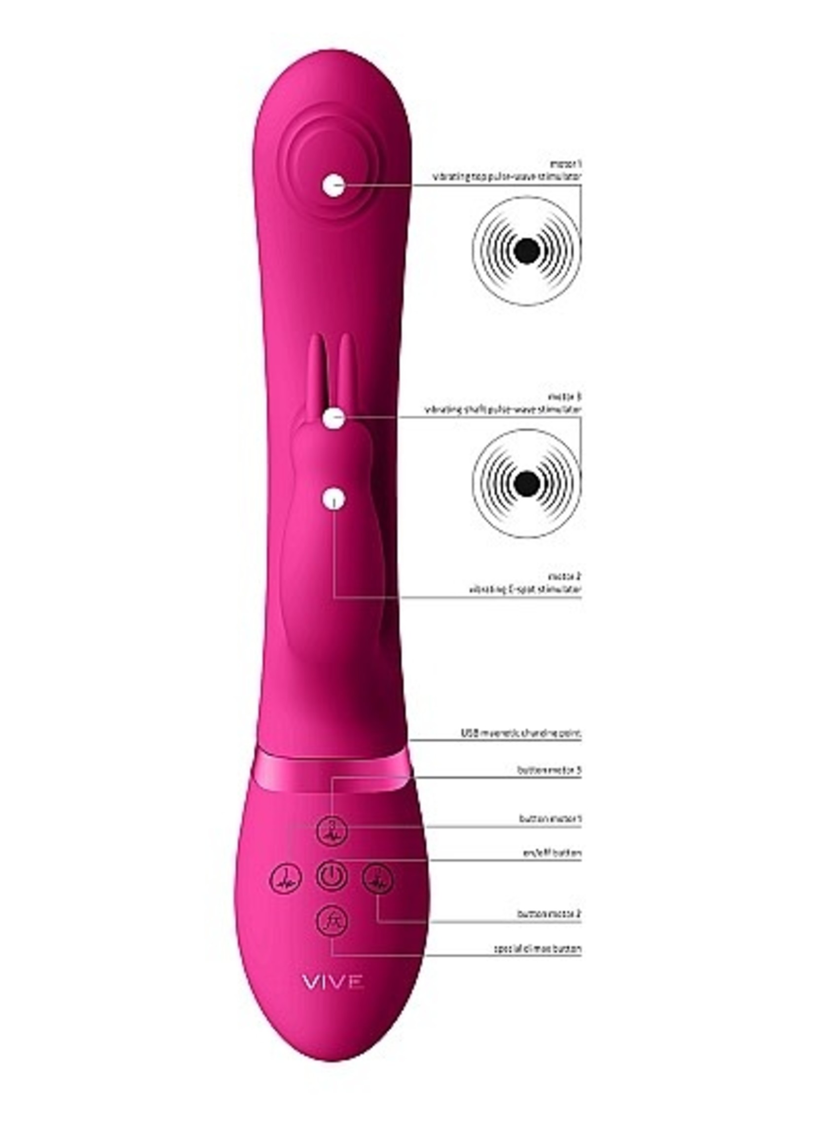 Vive May - luxe Vibrator met pulsatie