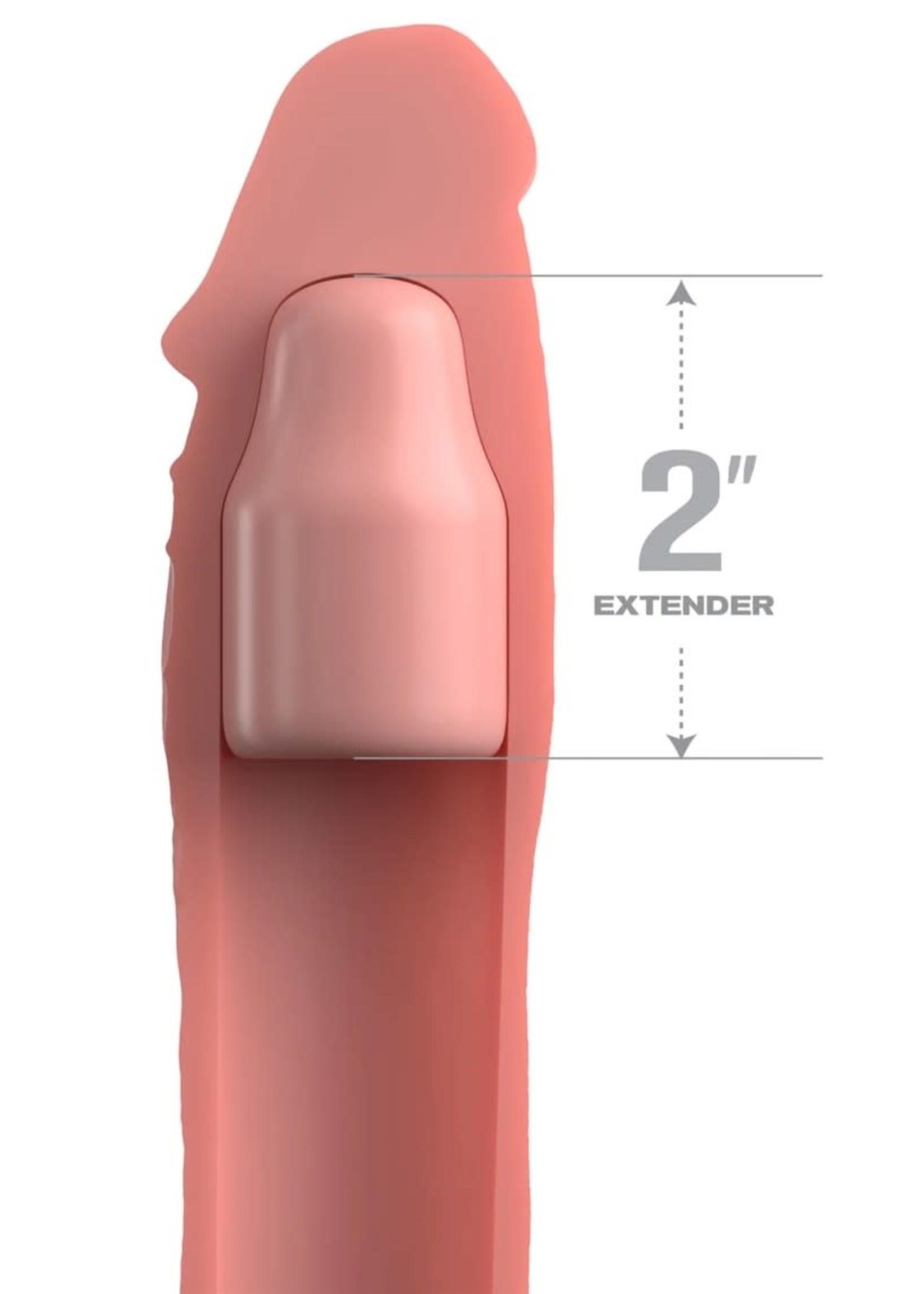 Pipedream Penis sleeve met strap - 16 cm