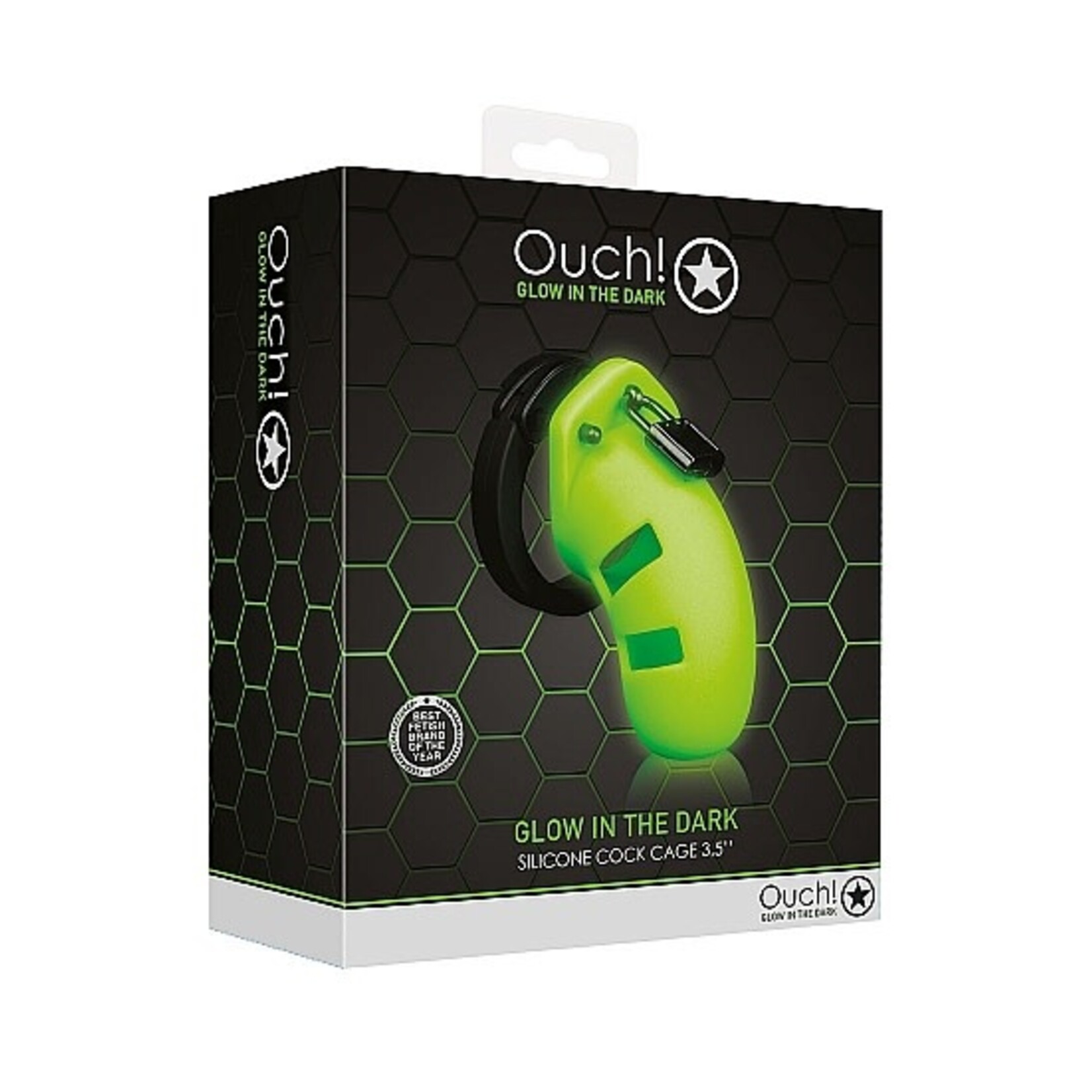 Ouch! Model 20 chastity cage 9 cm Glow in the Dark