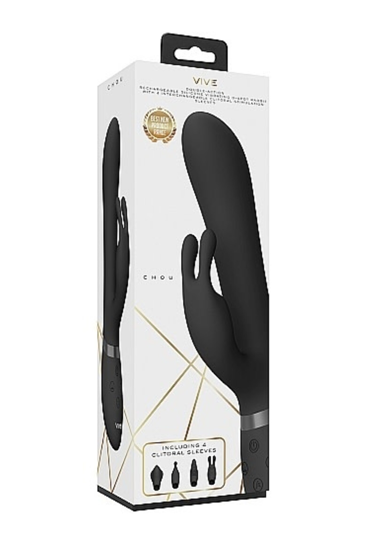 Vive Chou - luxe vibrator met verwisselbare sleeves