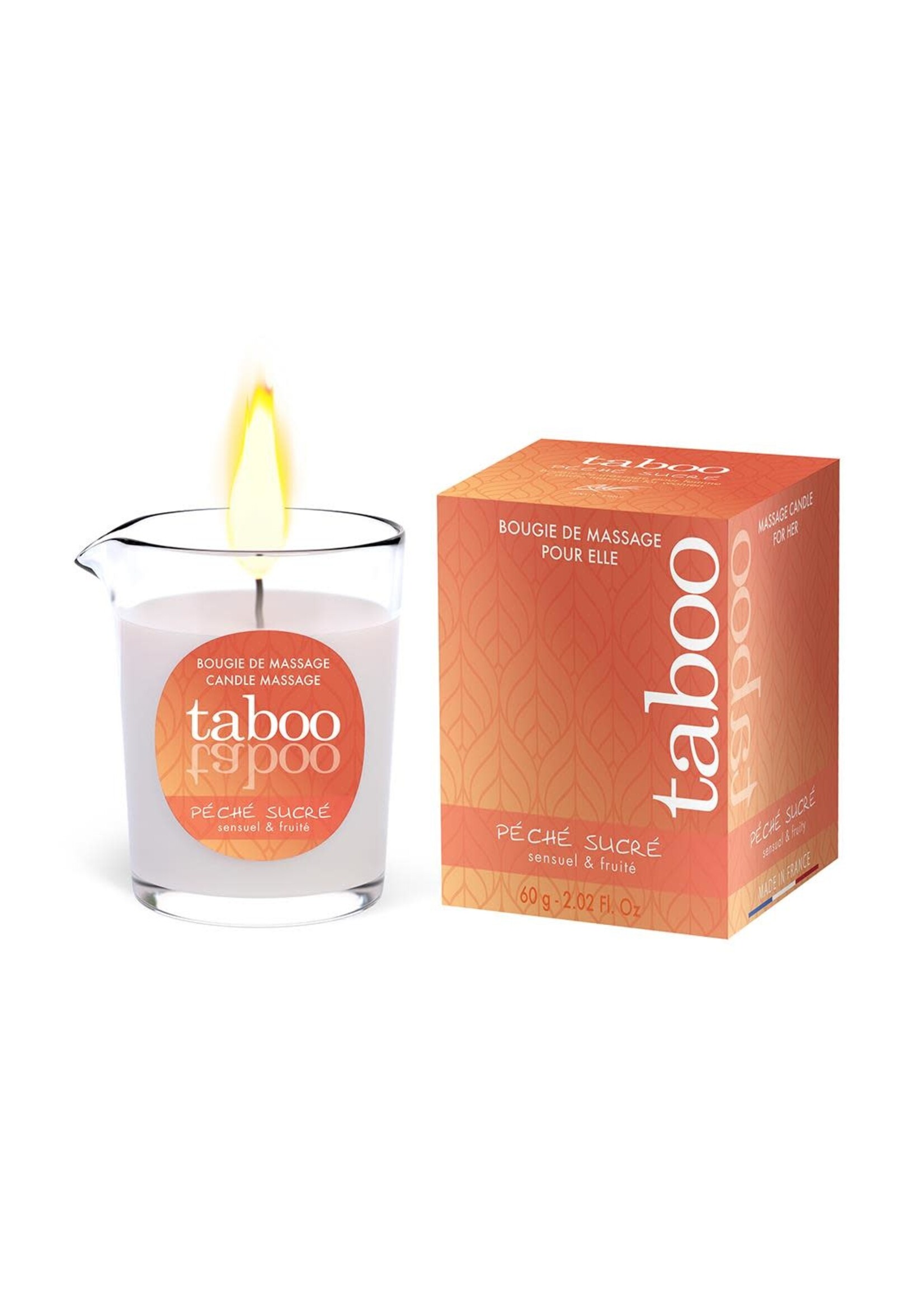 Taboo peche sucre candle for her 60 gram