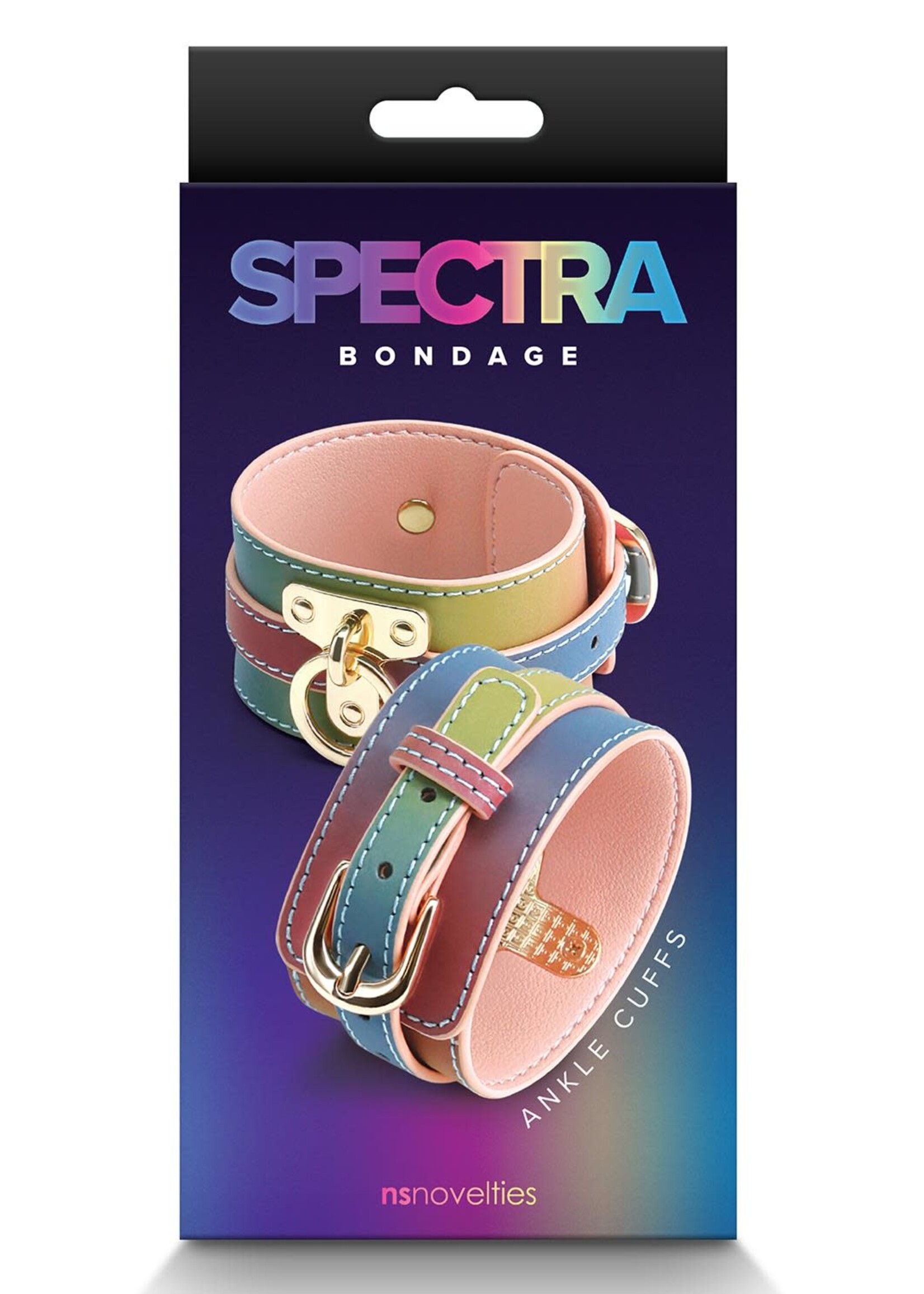 NS Novelties Spectra bondage ankle cuff rainbow