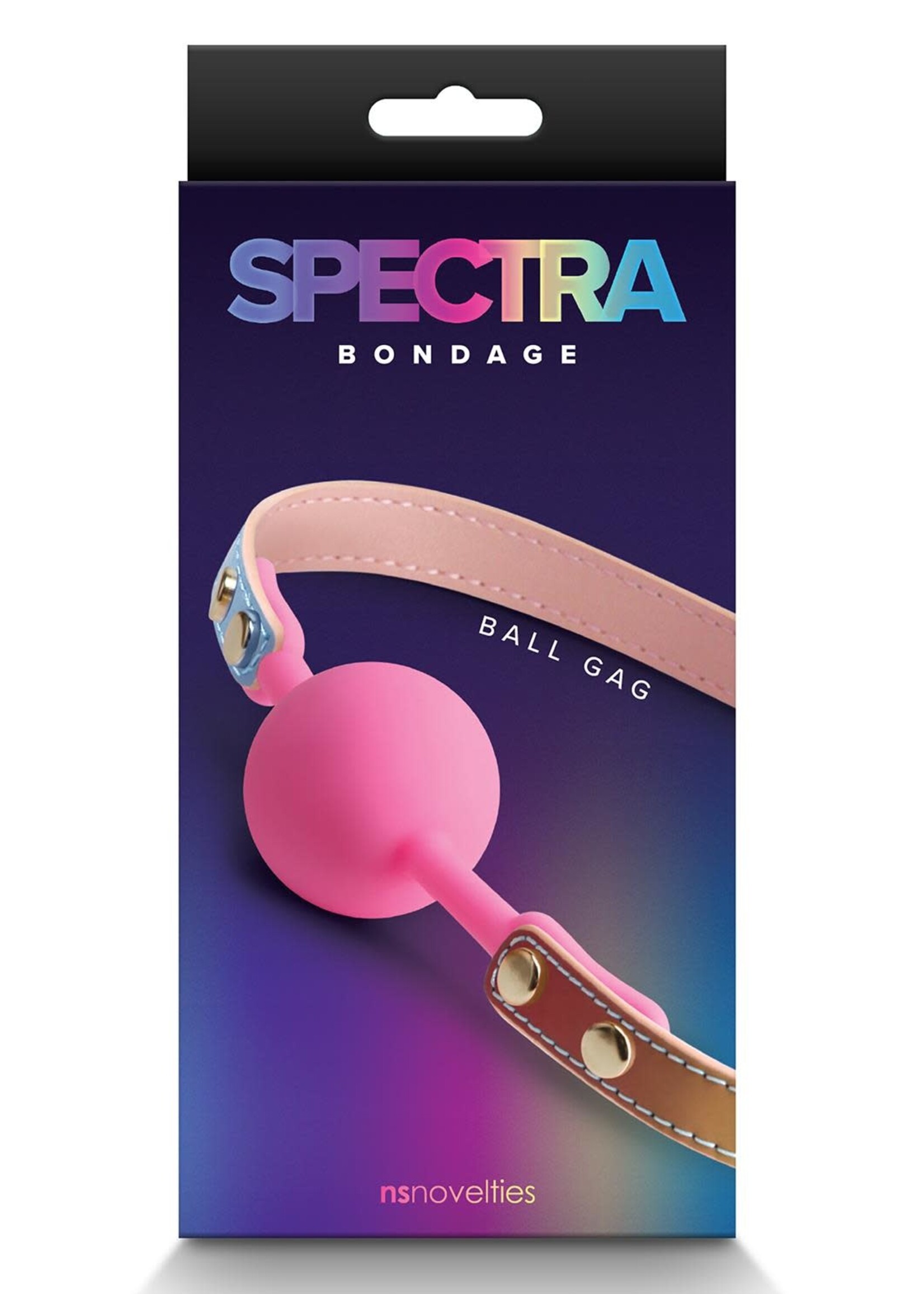 NS Novelties Spectra bondage ballgag rainbow