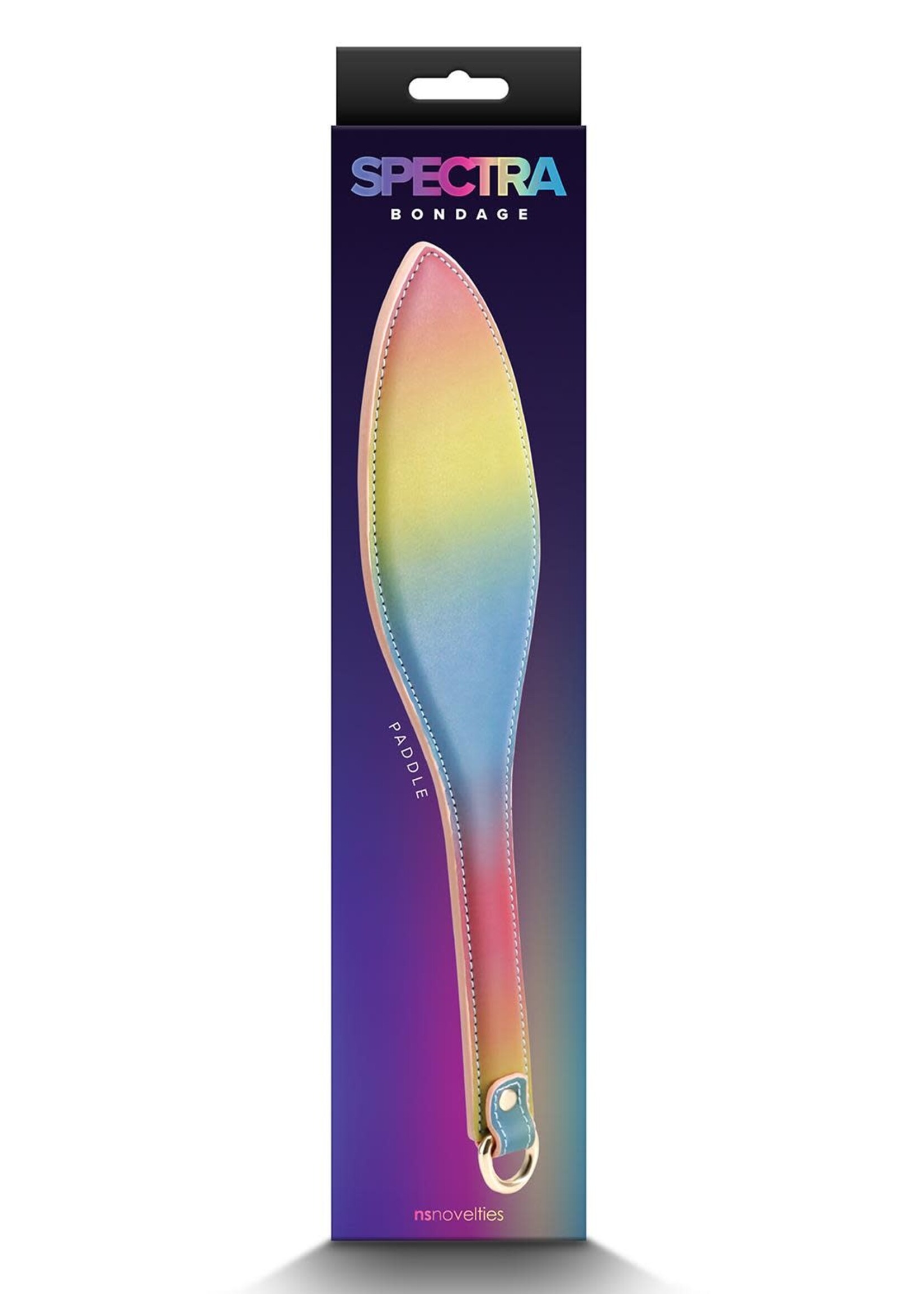 NS Novelties Spectra bondage paddle rainbow