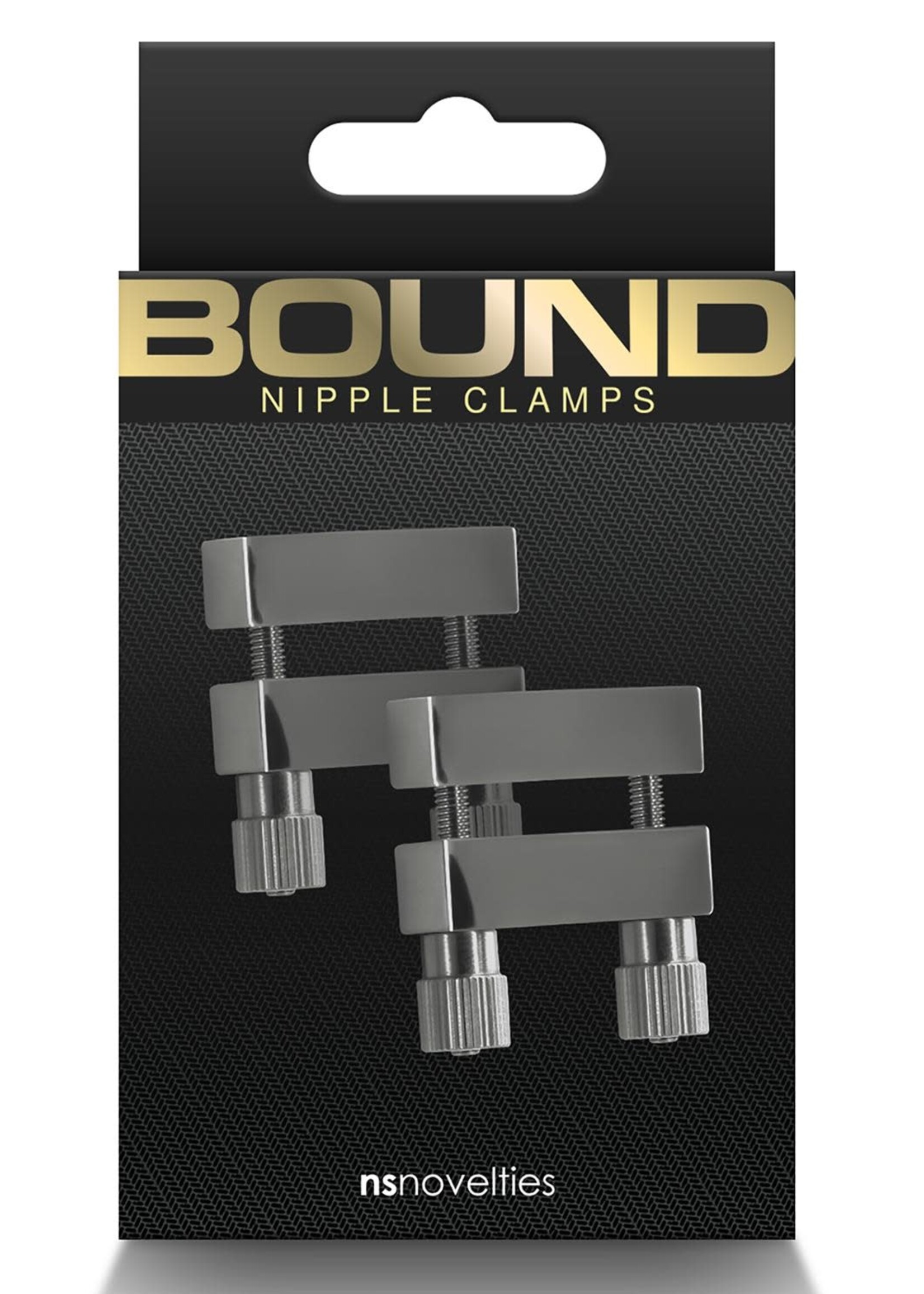 NS Novelties Bound nipple clamps V1 gunmetal