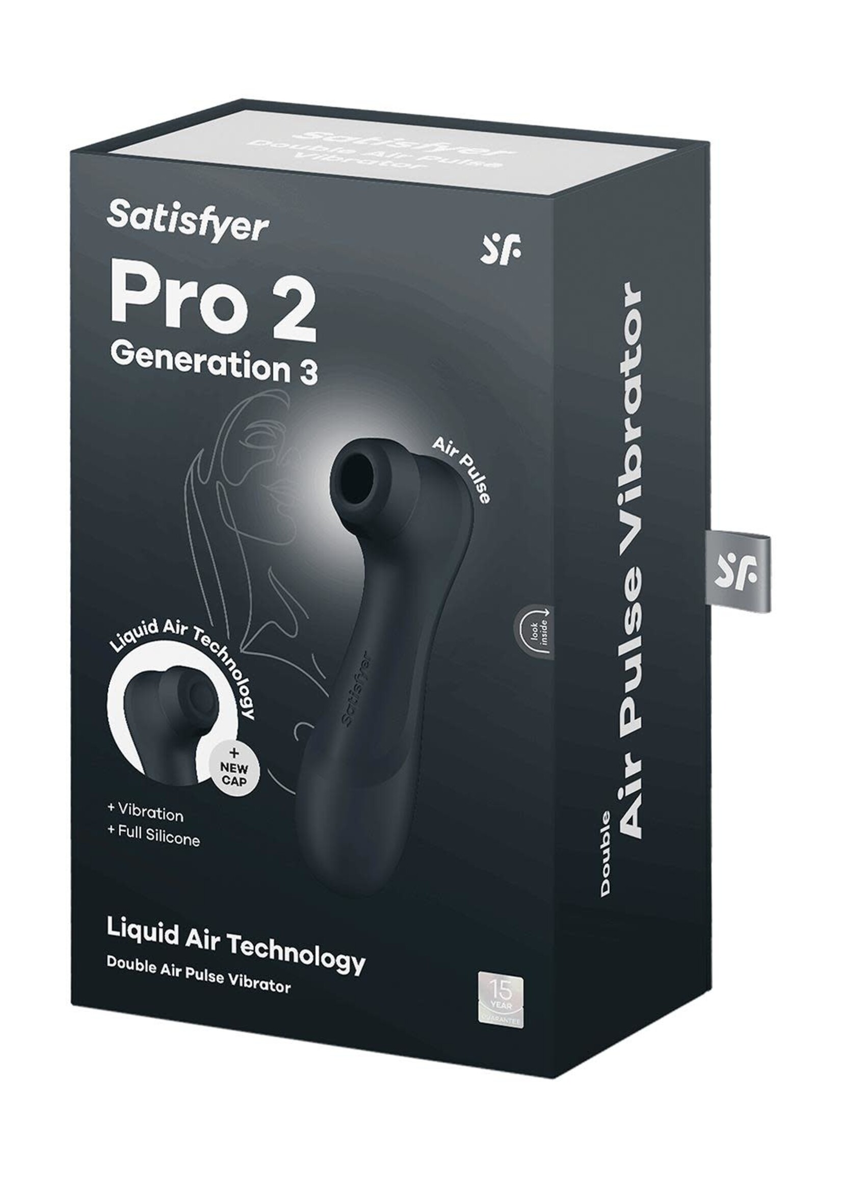 Satisfyer Pro 2 generation 3 with liquid air - dark grey
