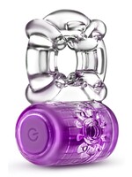 Blush Play with me one night stand vibrating c-ring purple