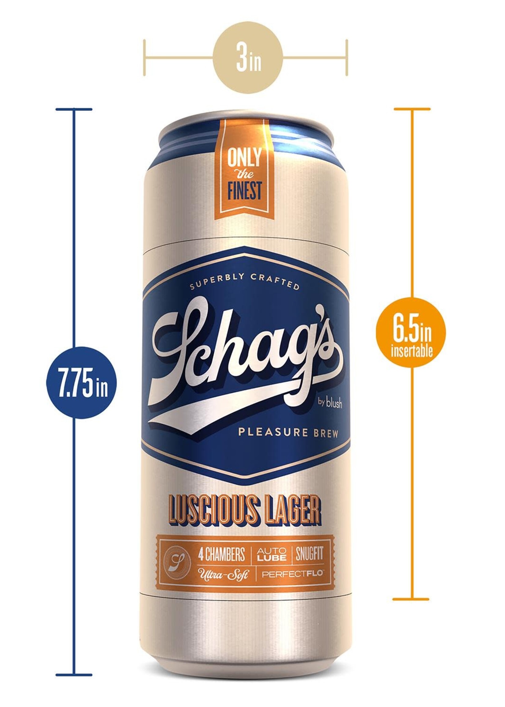 Blush Schag's luscious lager frosted