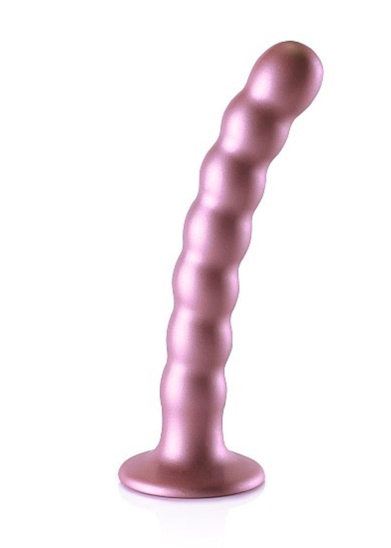 Ouch! Beaded G-spot dildo - 6,5'' / 16,5 cm - rose gold