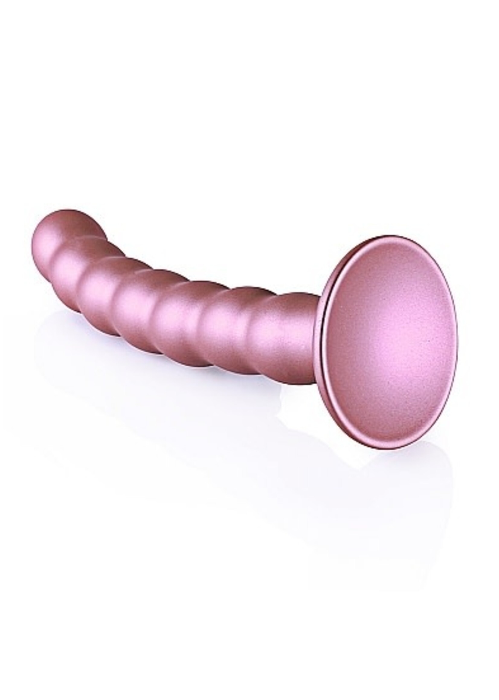 Ouch! Beaded G-spot dildo - 6,5'' / 16,5 cm - rose gold