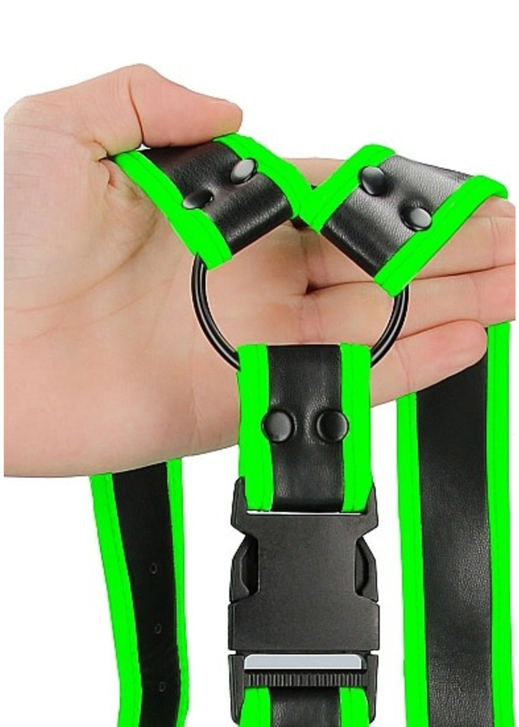 Ouch! Gesp harnas glow in the dark L/XL