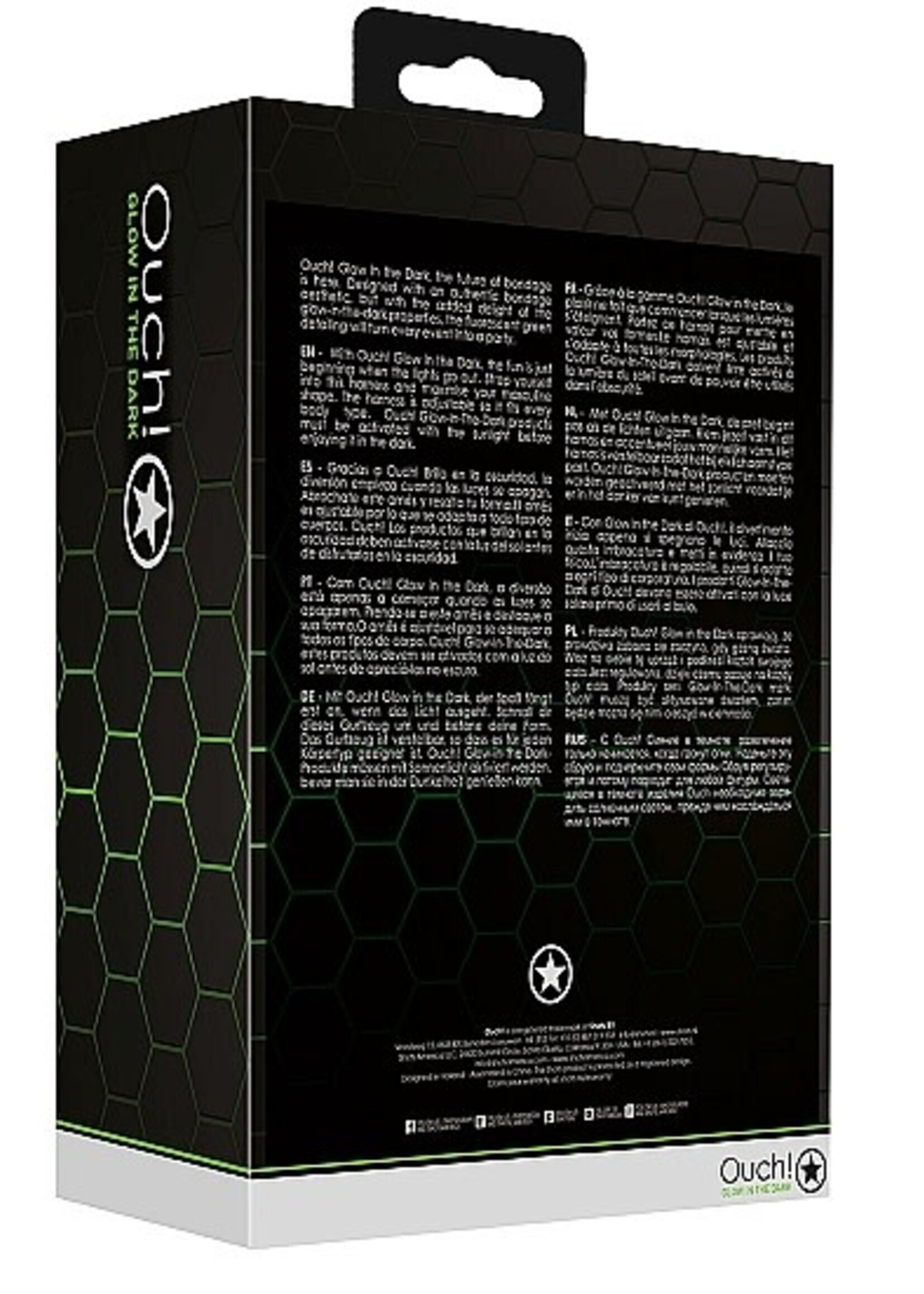 Ouch! Harnas glow in the dark L/XL