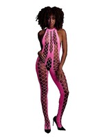 Ouch! Bodystocking with halterneck - Pink - OneSize