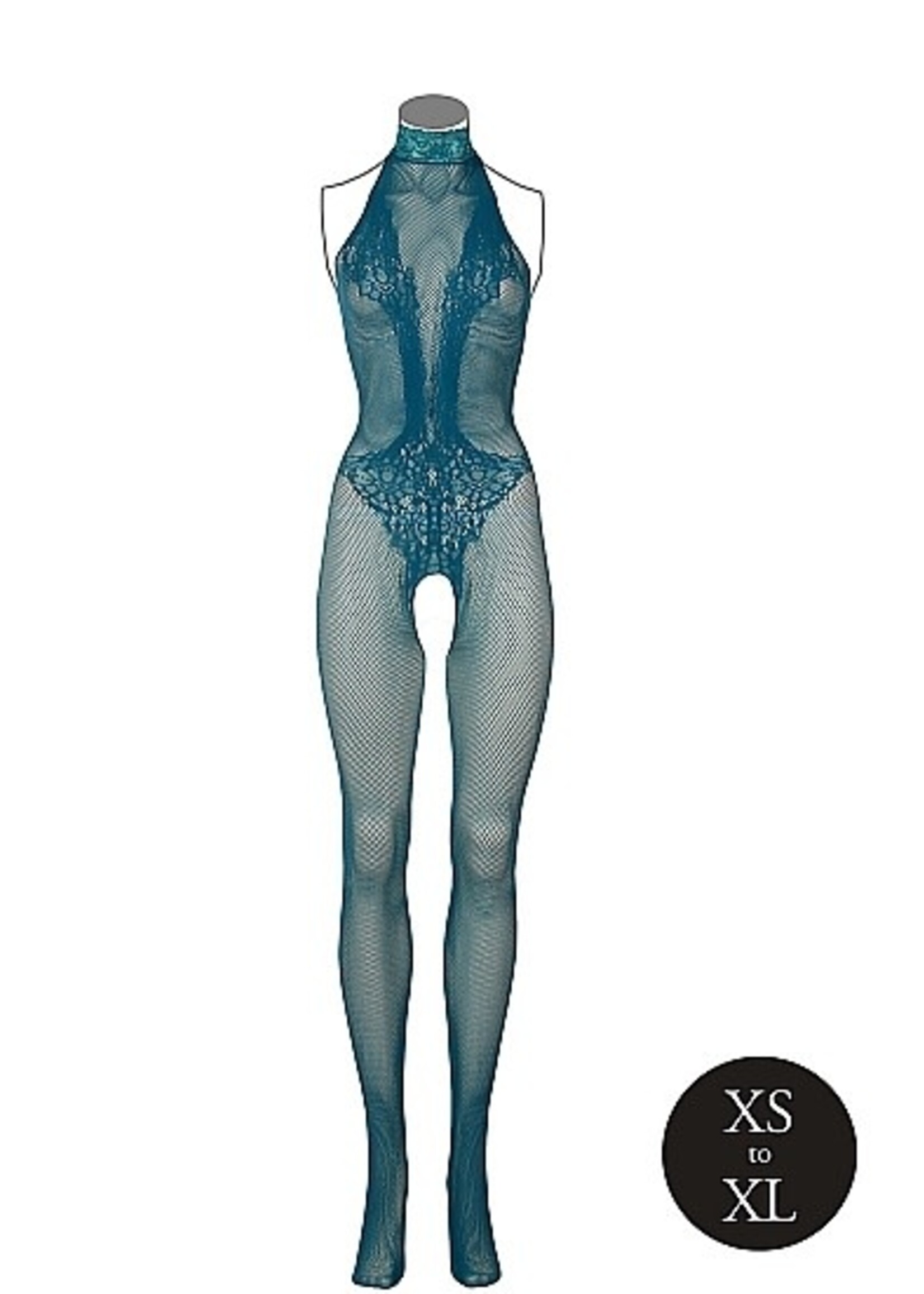Le Désir bodystocking combo lave pattern - ocean deep - OneSize