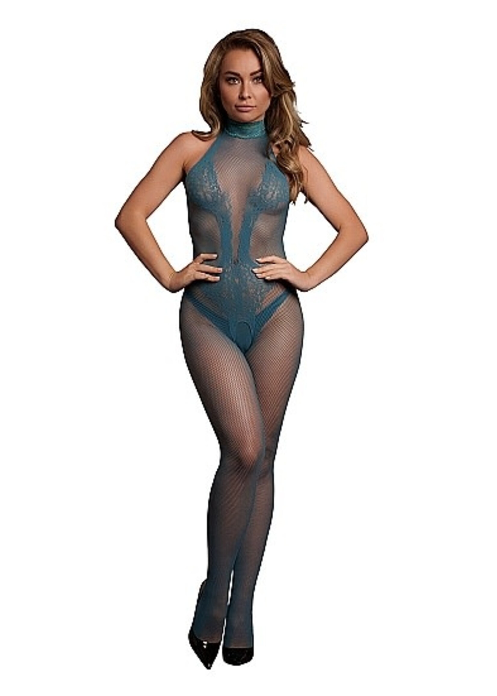 Le Désir bodystocking combo lave pattern - ocean deep - OneSize