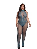 Le Désir bodystocking combo lave pattern - ocean deep - QueenSize