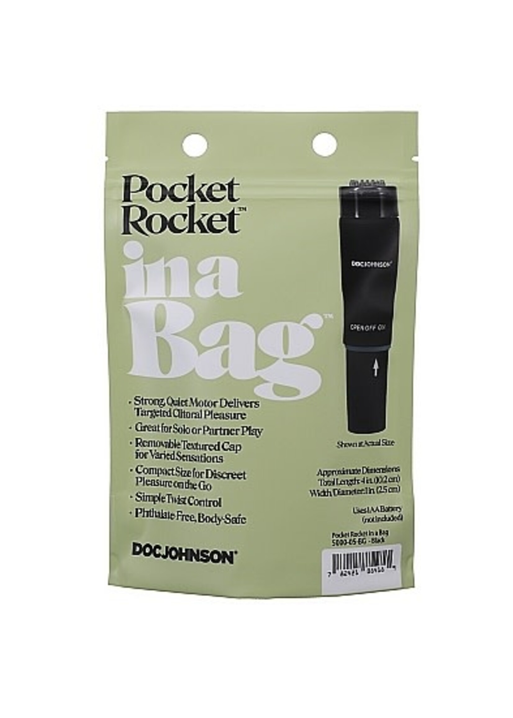 Doc Johnson Pocket rocket in a bag