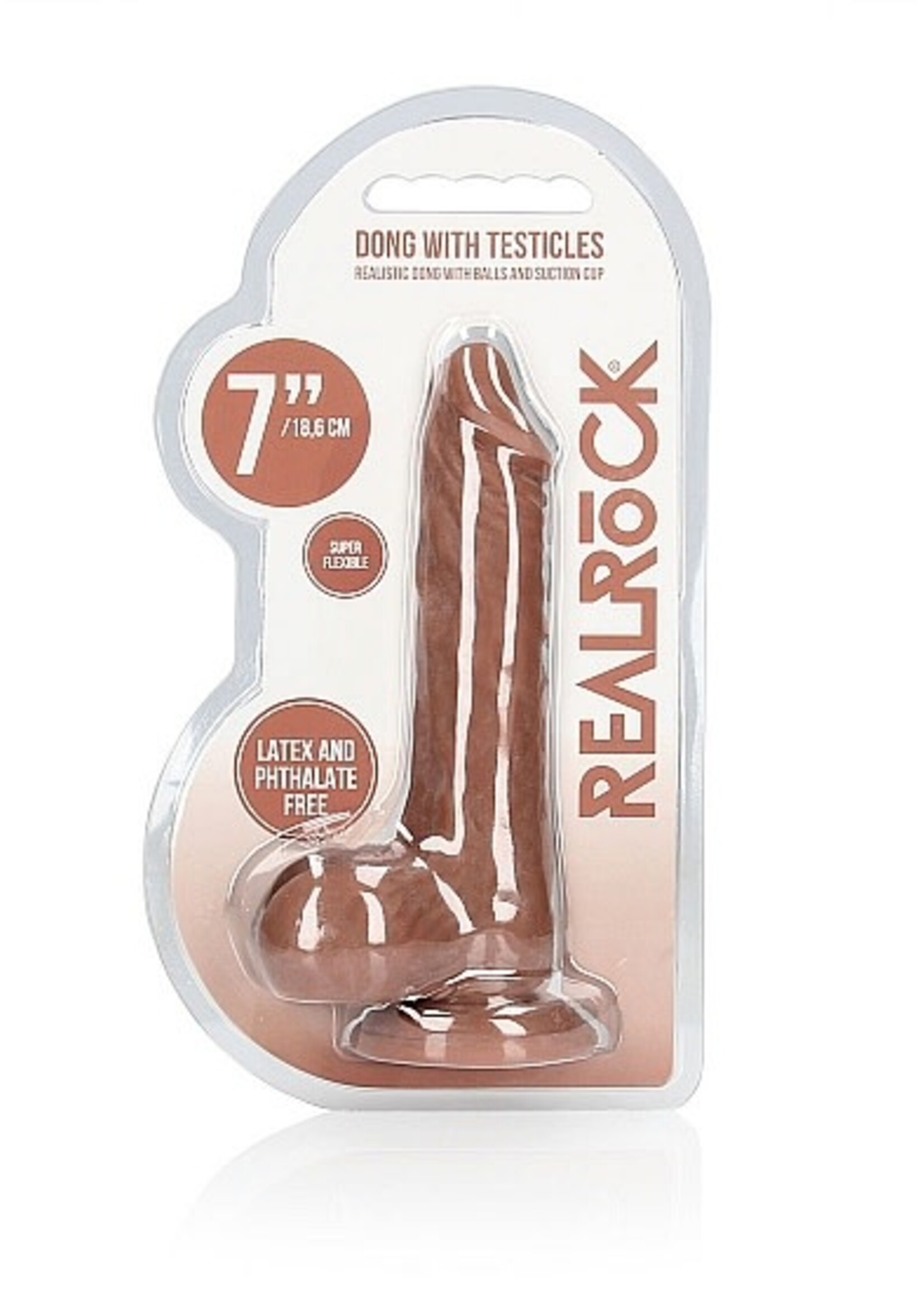 Realrock by Shots Dong met testikels - 17 CM
