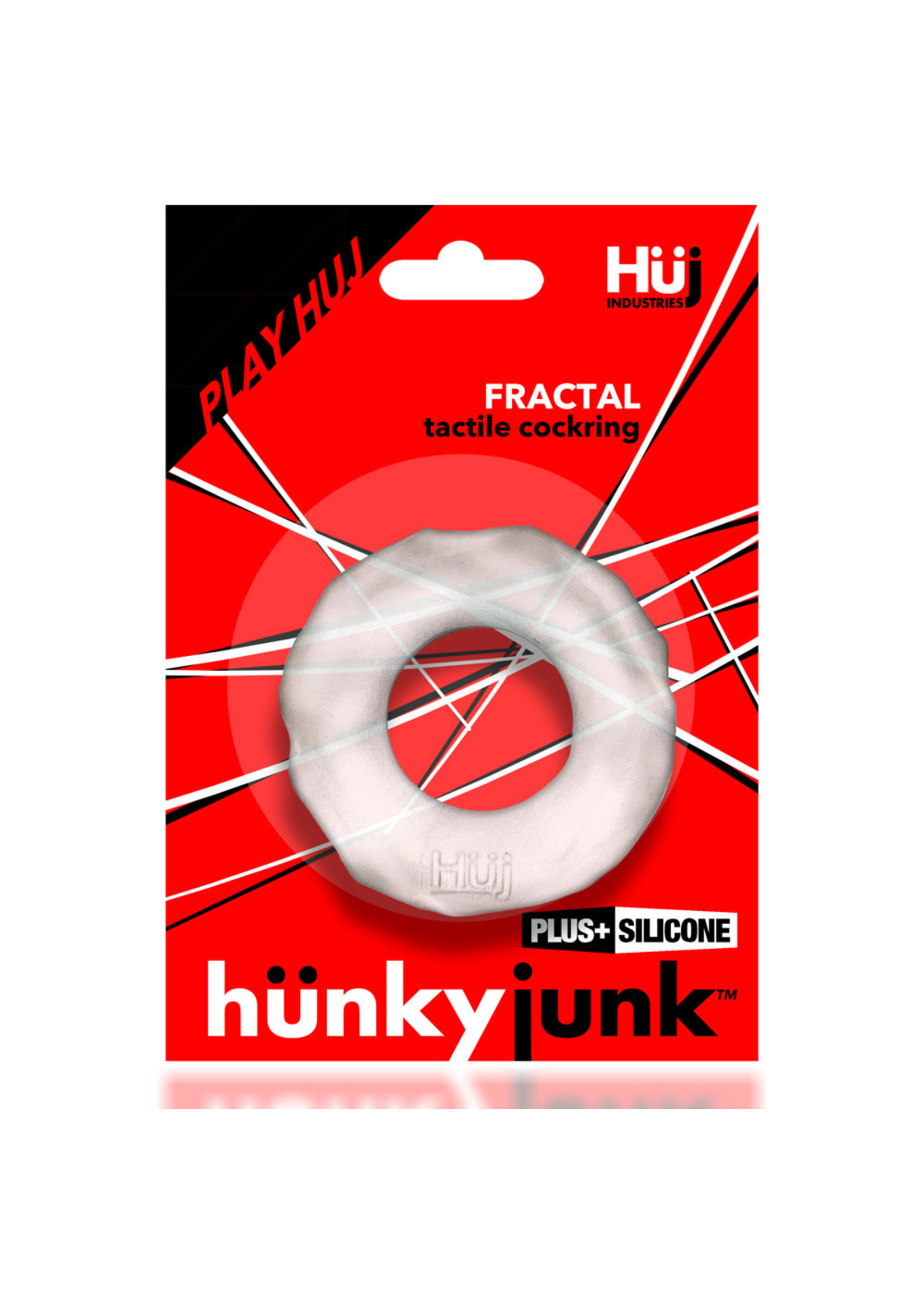 hünkyjunk Fractal cockring clear ice